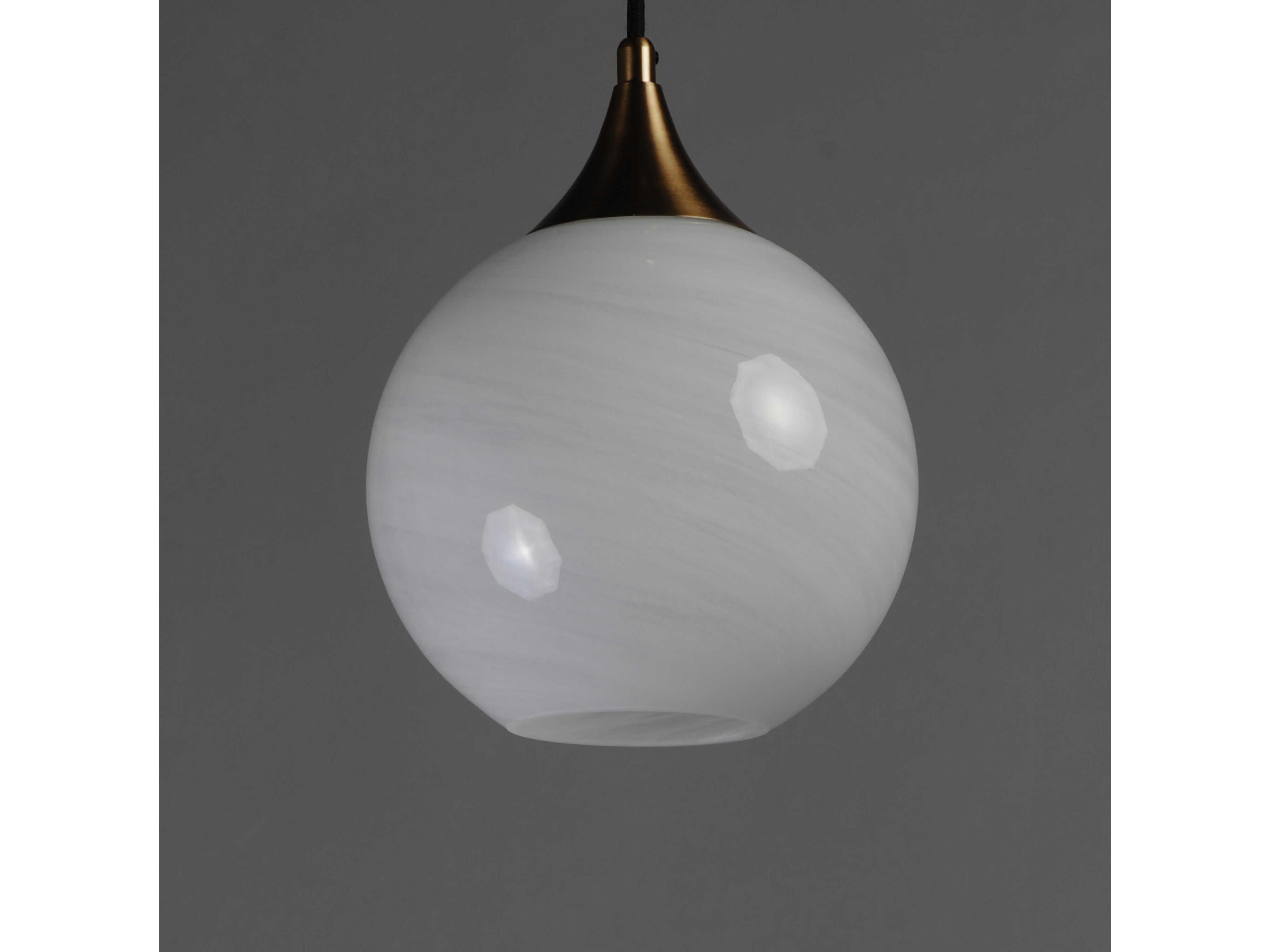 Maxim Lighting Neve 1-Light Natural Aged Brass Globe Mini Pendant