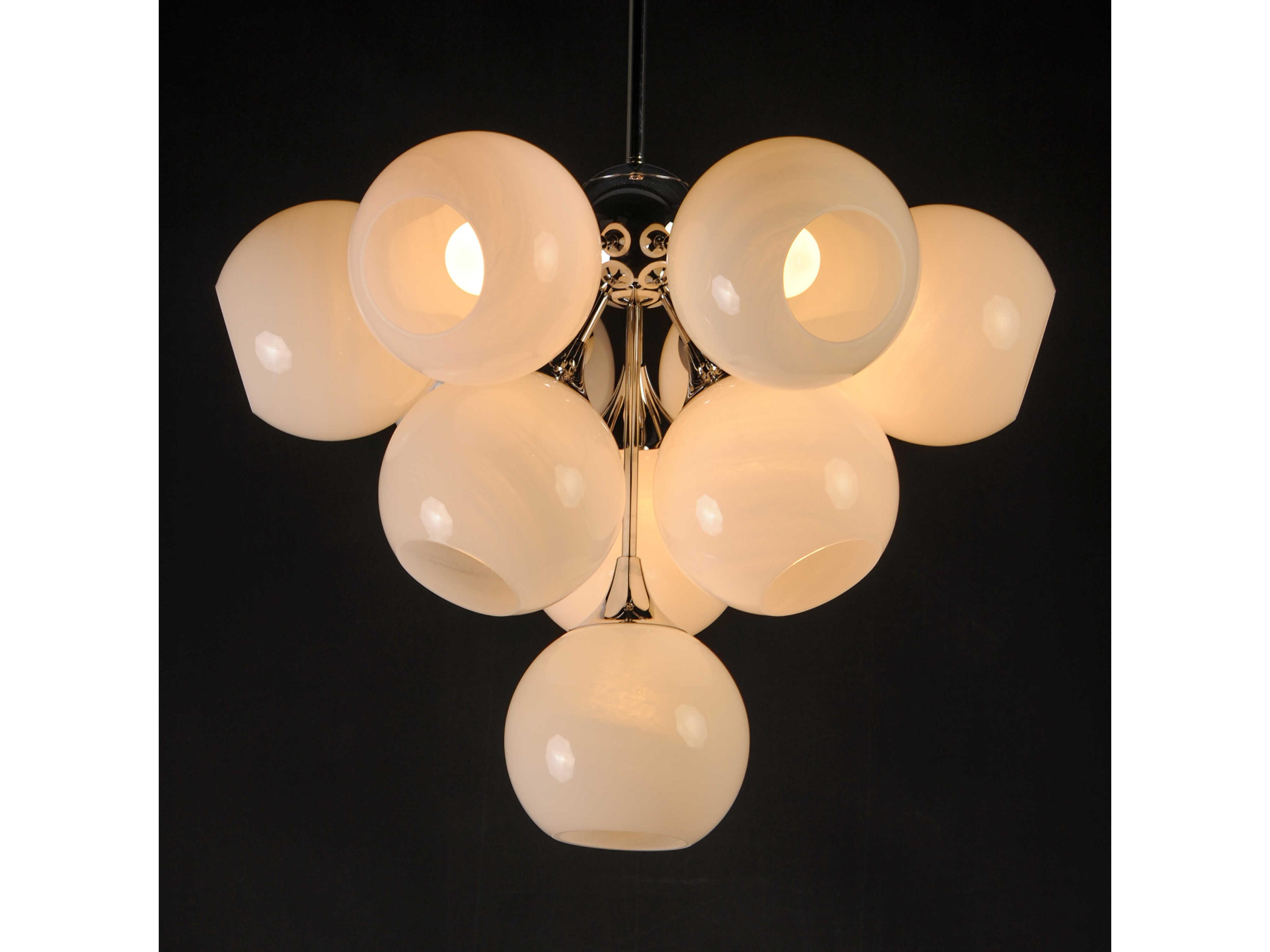 Maxim Lighting Neve 10-Light Polished Chrome Globe Pendant