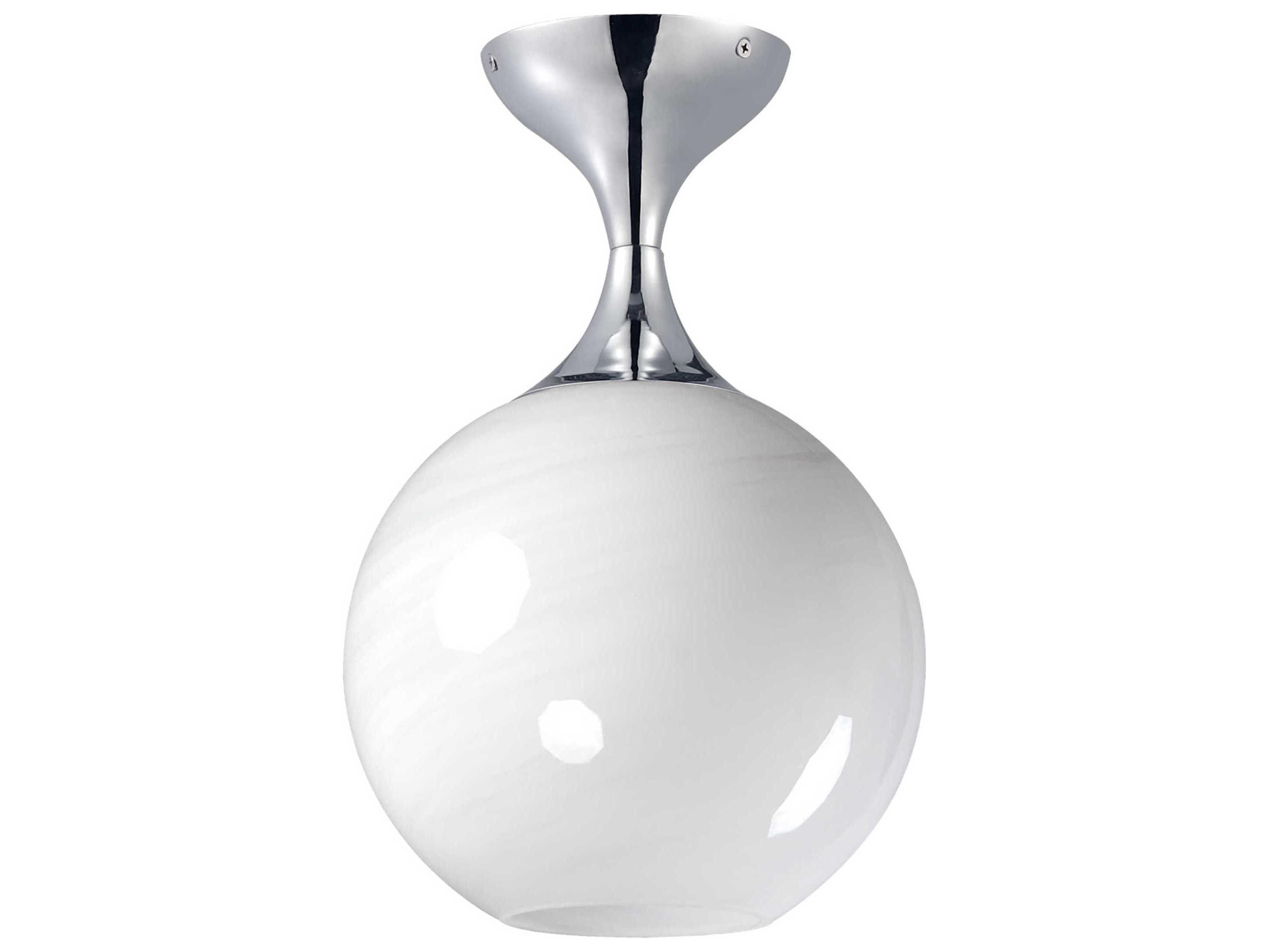 Maxim Lighting Neve 1-Light Polished Chrome Globe Flush Mount