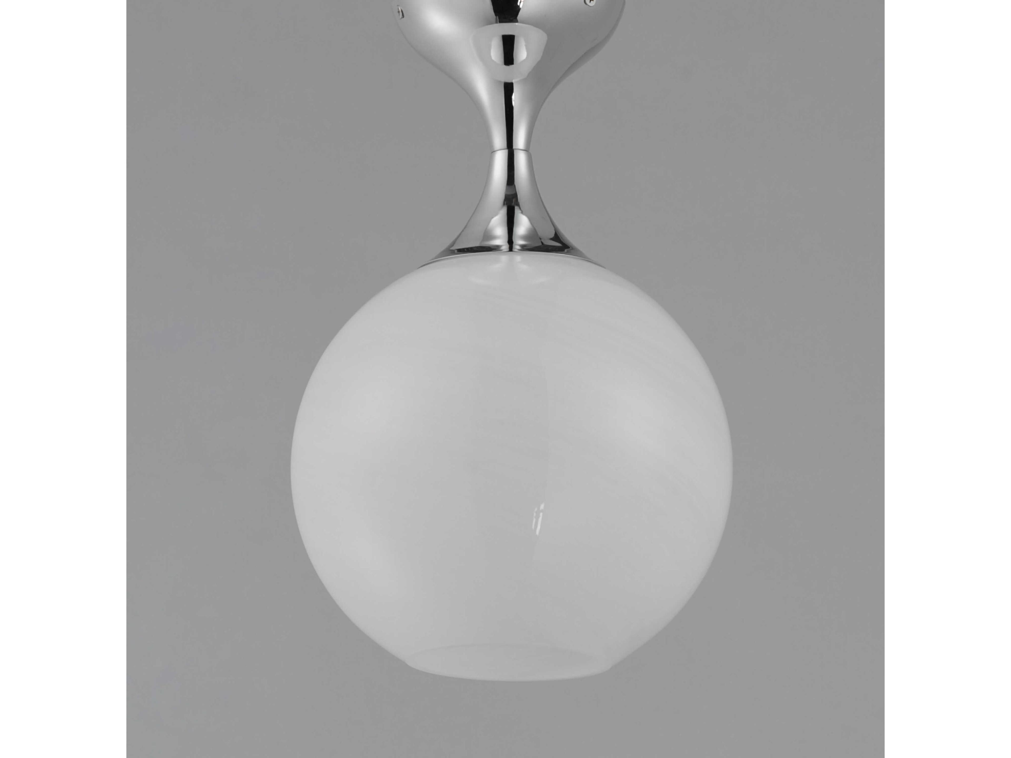 Maxim Lighting Neve 1-Light Polished Chrome Globe Flush Mount