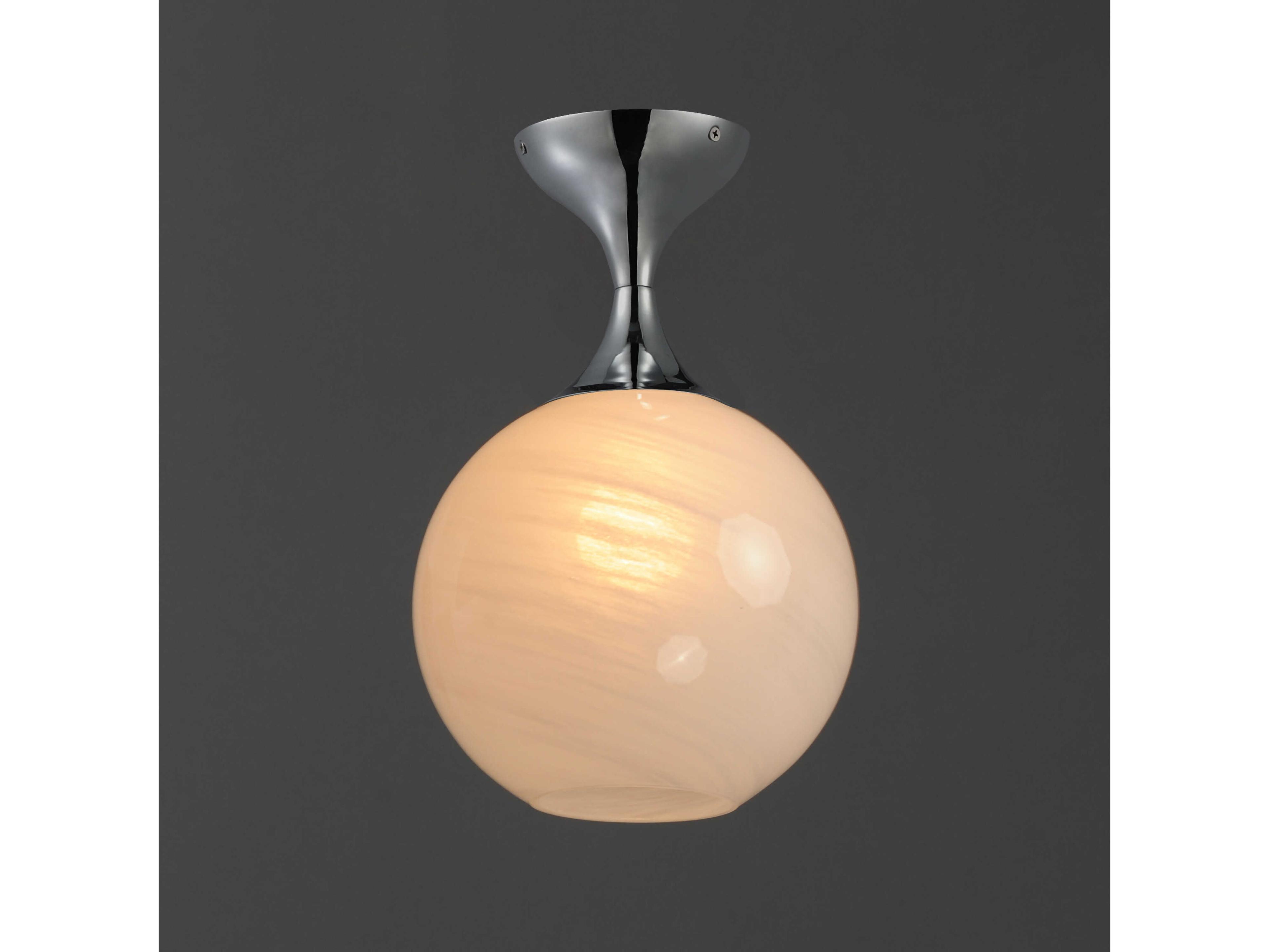 Maxim Lighting Neve 1-Light Polished Chrome Globe Flush Mount