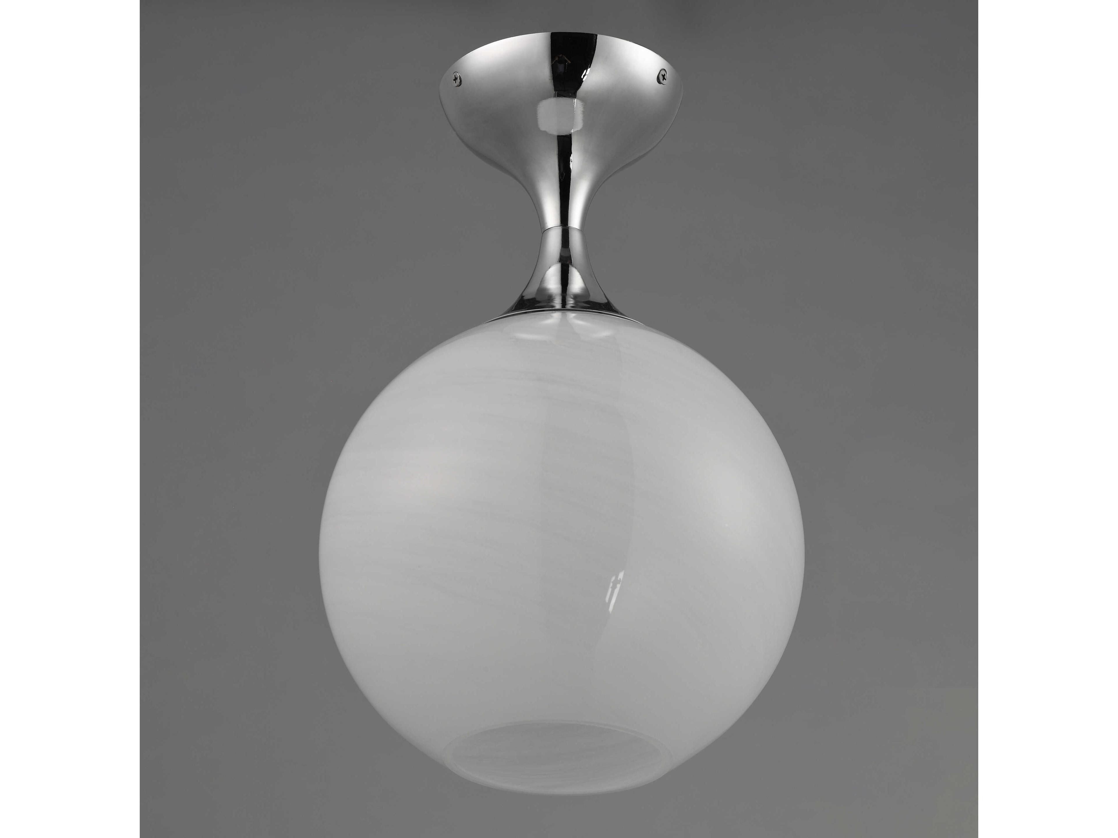 Maxim Lighting Neve 1-Light Polished Chrome Globe Flush Mount