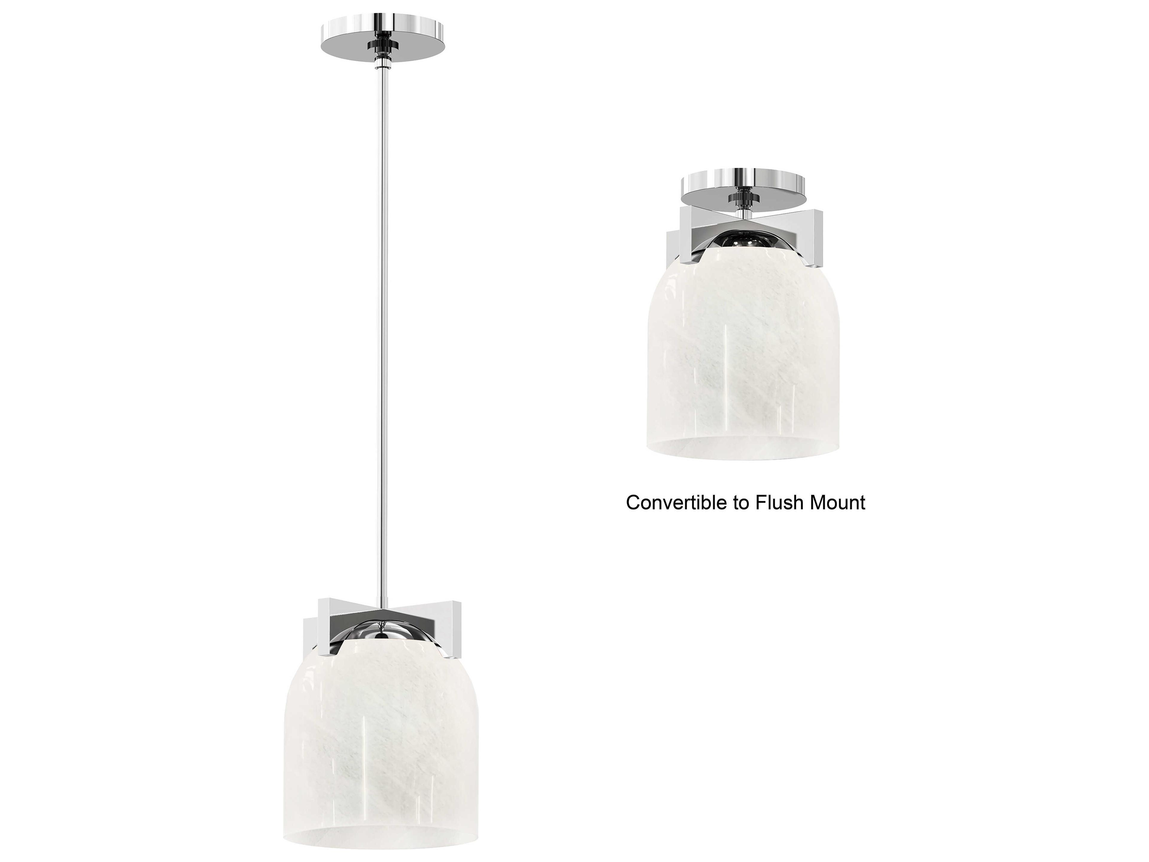 Maxim Lighting Scoop 1-Light Polished Chrome Bell Mini Pendant