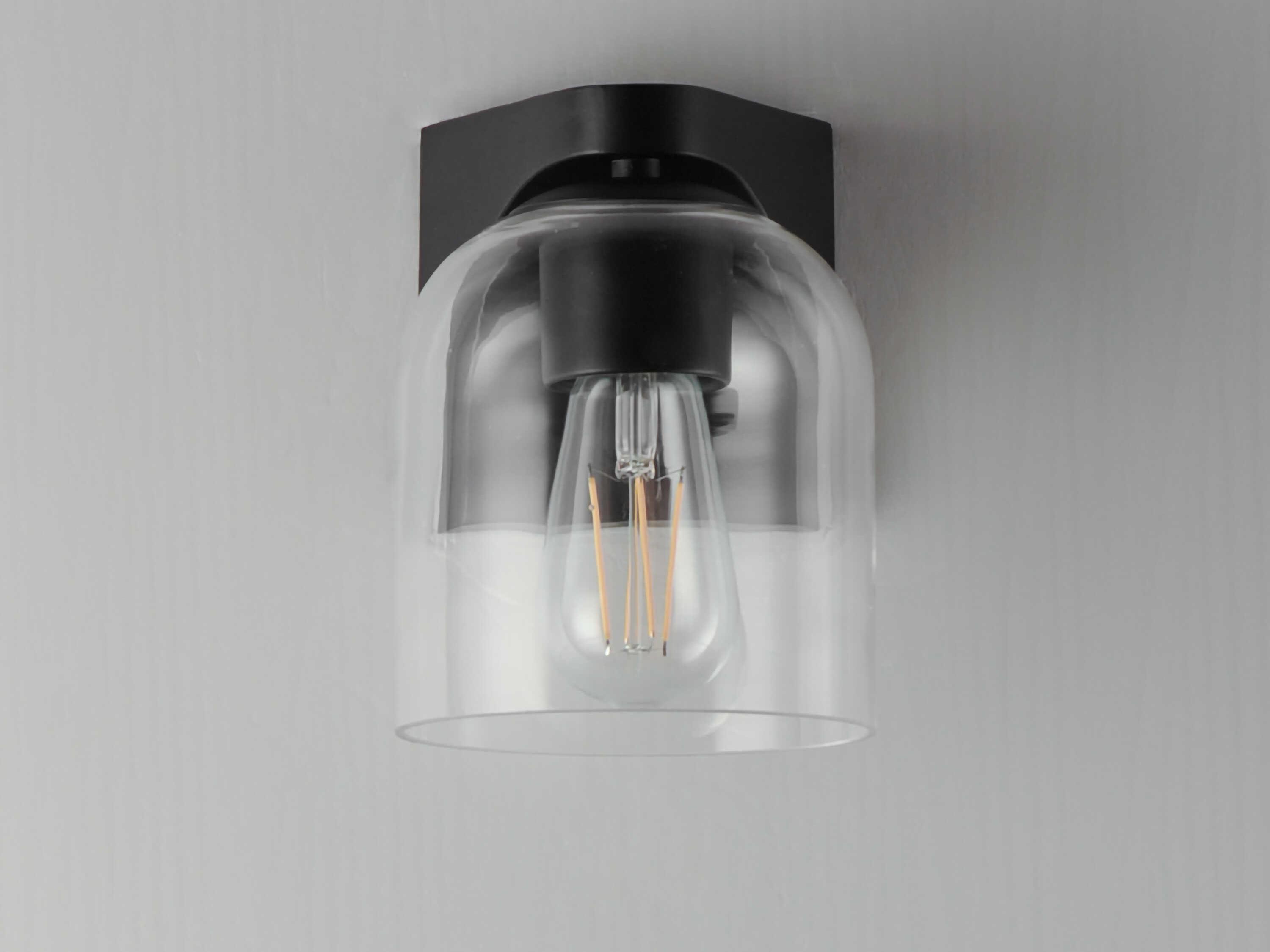 Maxim Lighting Scoop 1-Light Black Wall Sconce