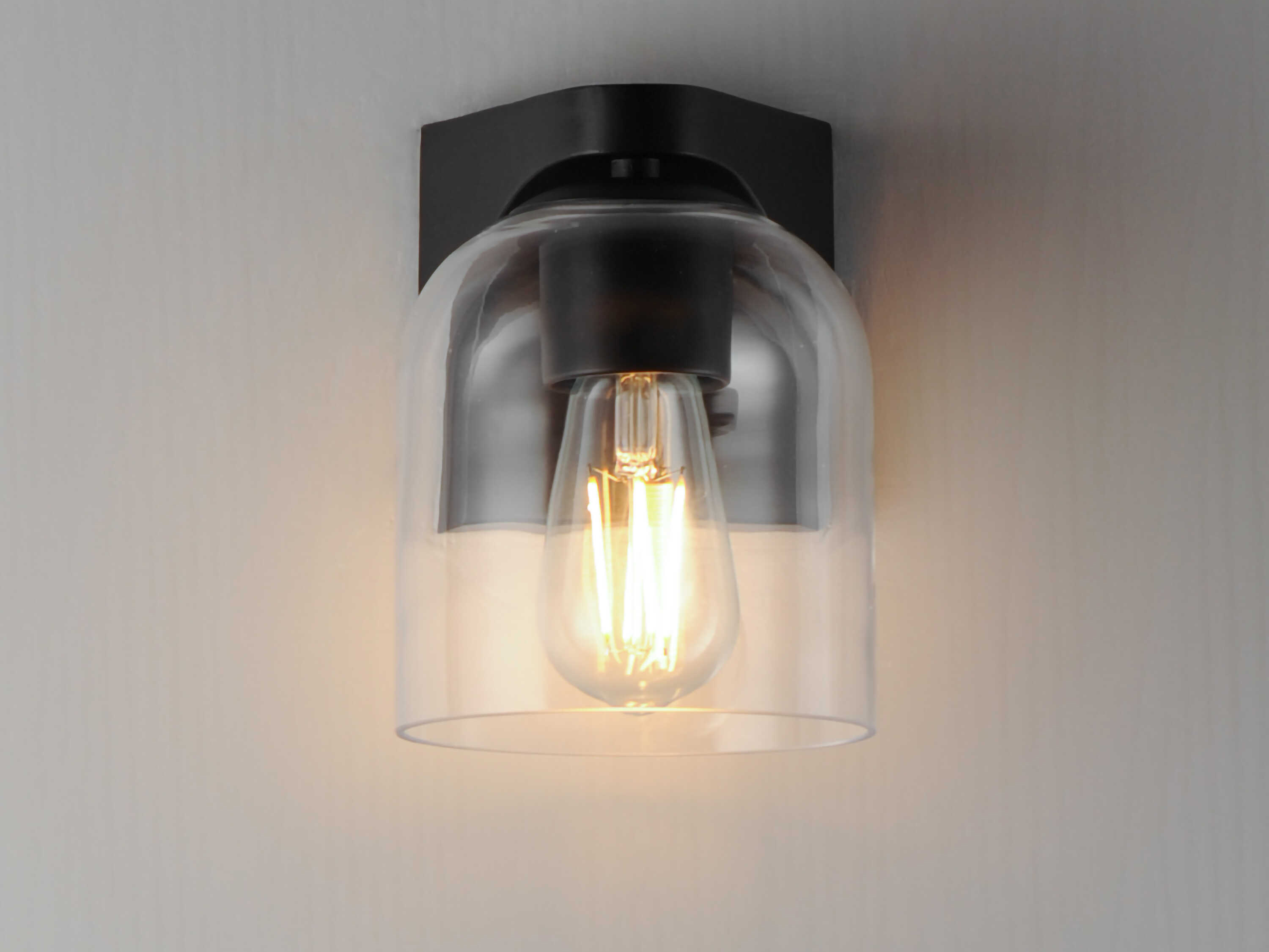 Maxim Lighting Scoop 1-Light Black Wall Sconce
