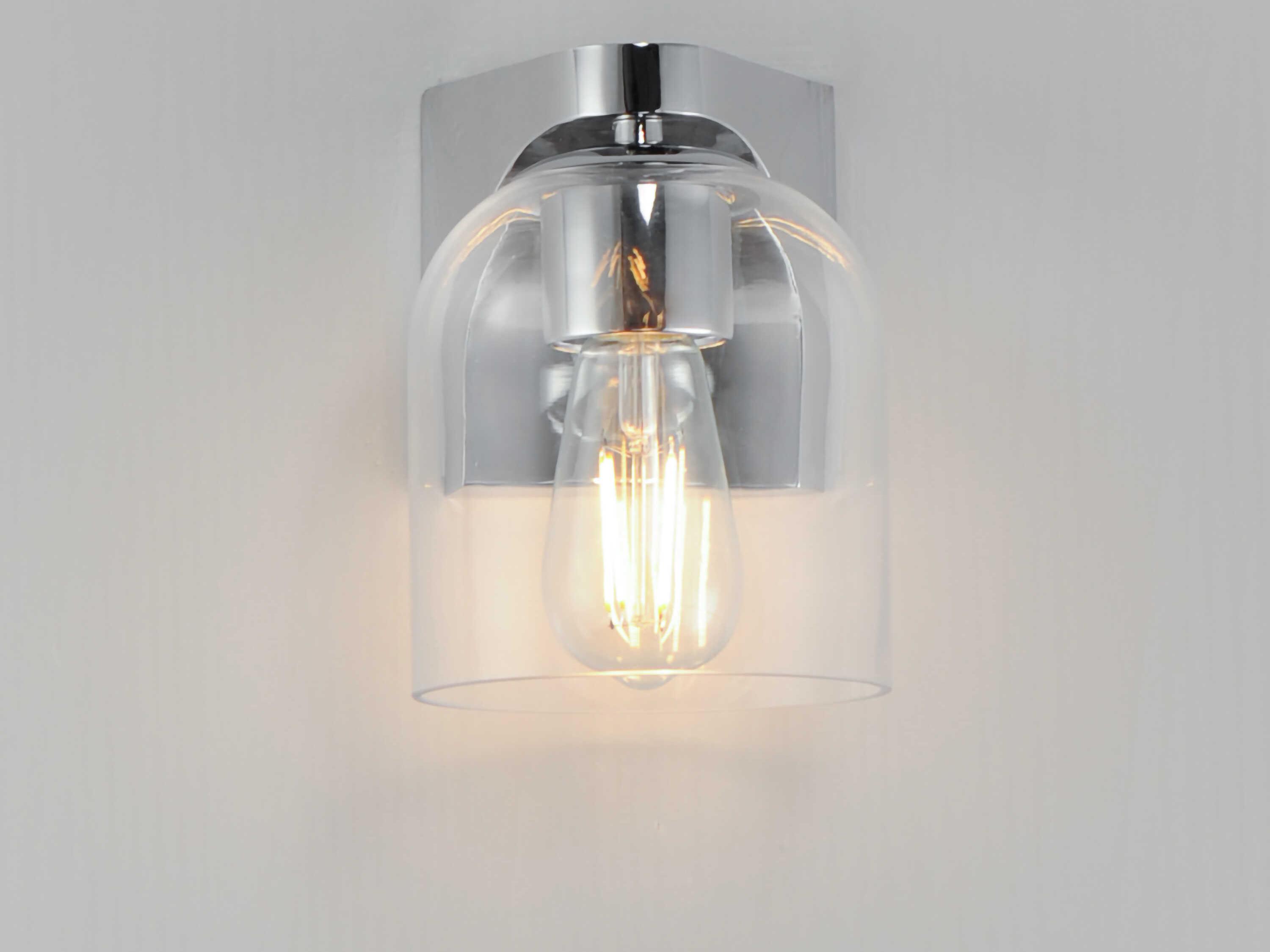 Maxim Lighting Scoop 1-Light Polished Chrome Wall Sconce