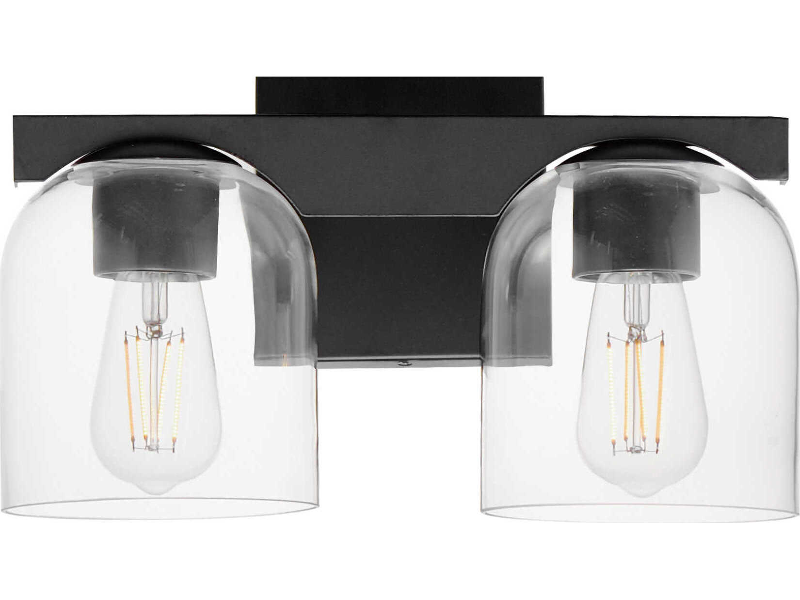 Maxim Lighting Scoop 2-Light Black Vanity Light