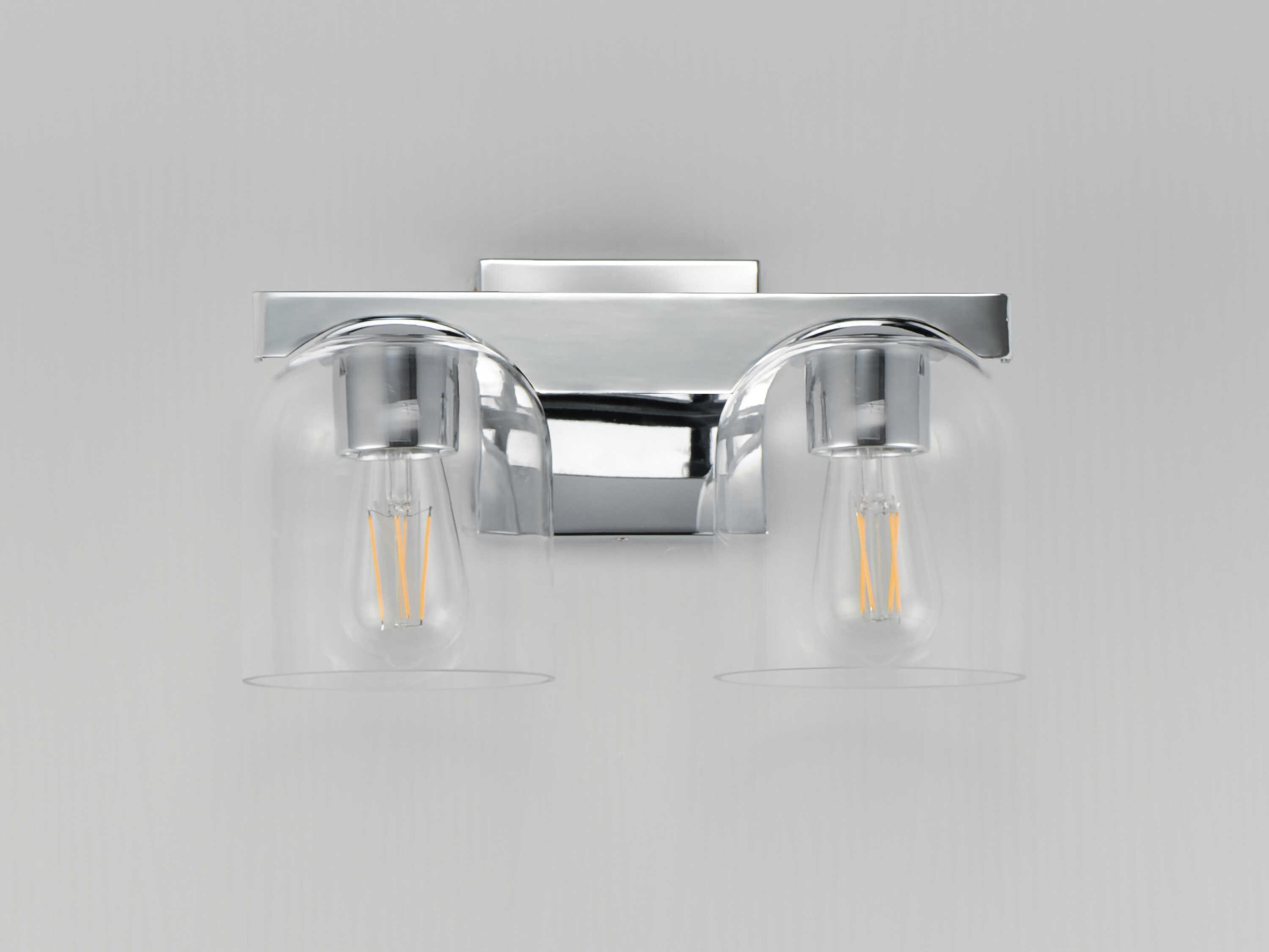 Maxim Lighting Scoop 2-Light Polished Chrome Vanity Light