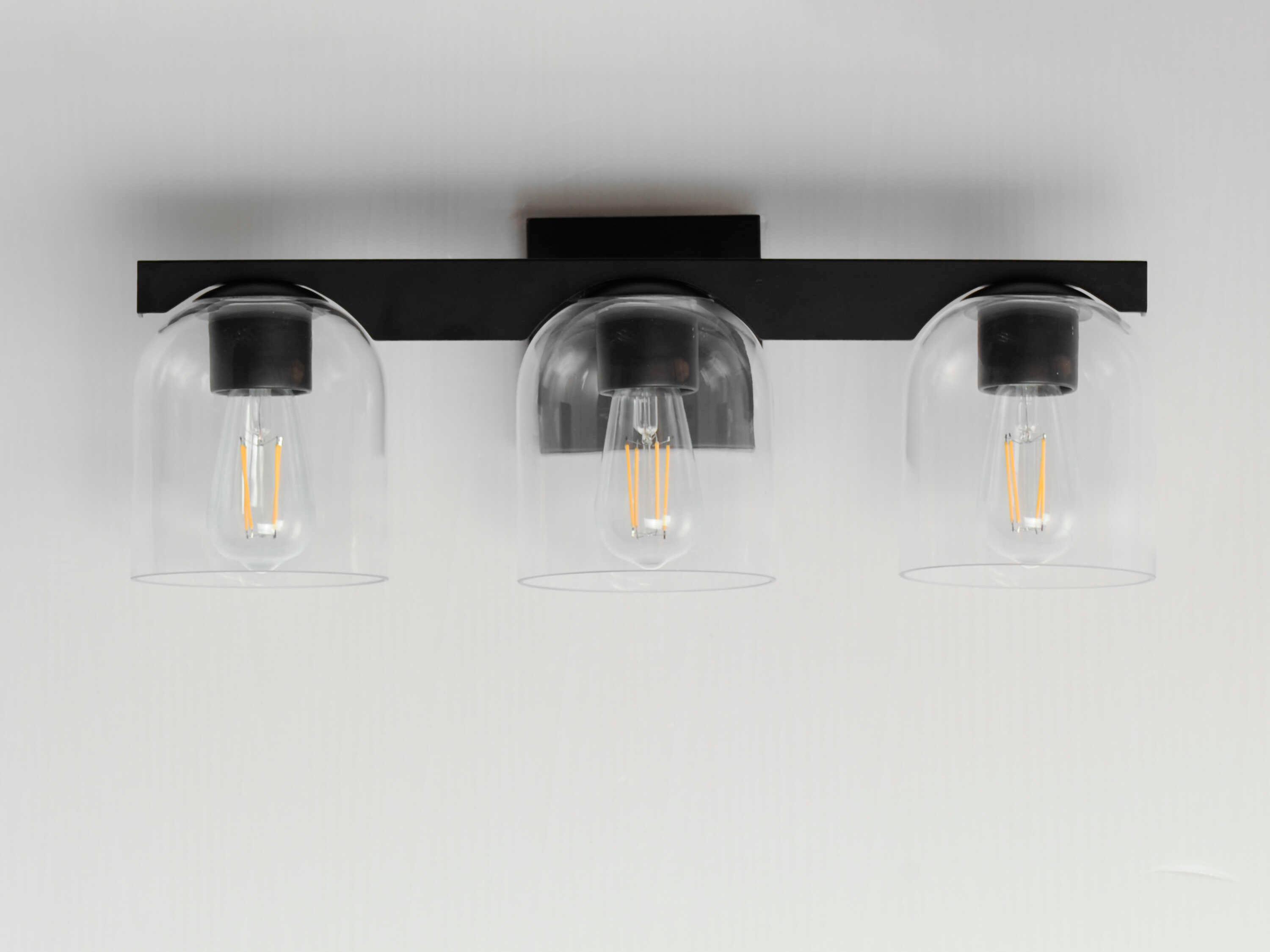 Maxim Lighting Scoop 3-Light Black Vanity Light