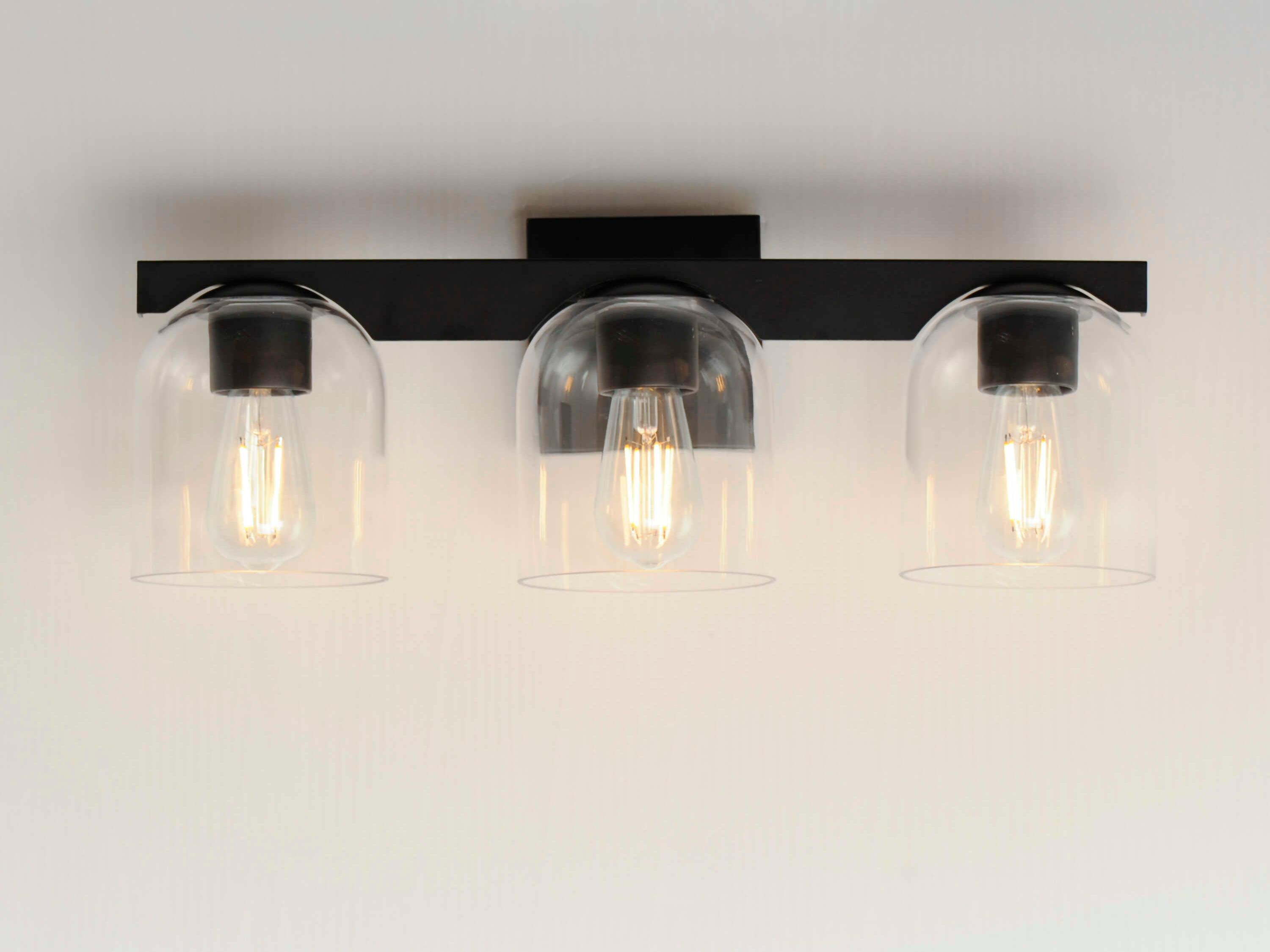 Maxim Lighting Scoop 3-Light Black Vanity Light