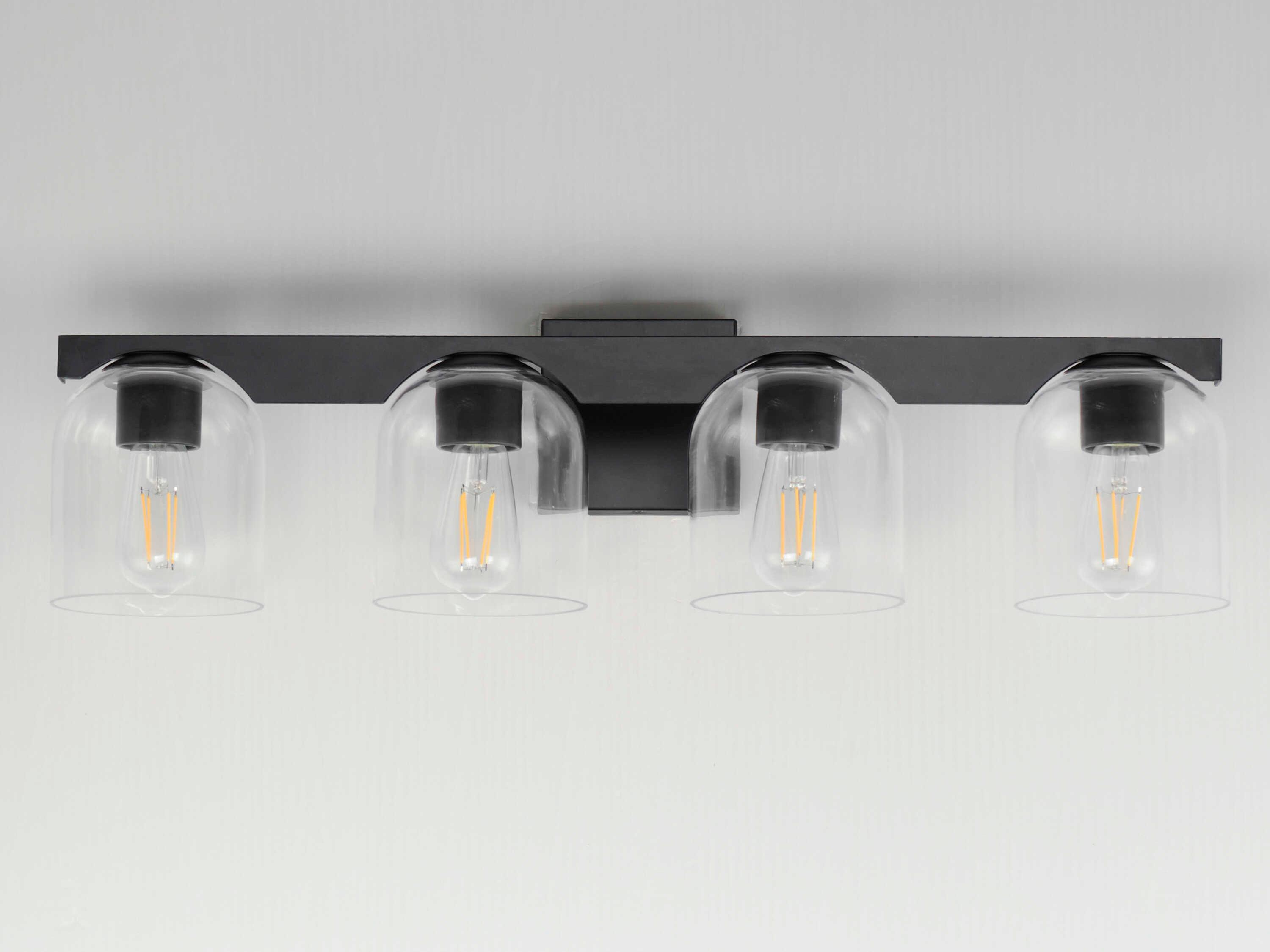 Maxim Lighting Scoop 4-Light Black Vanity Light