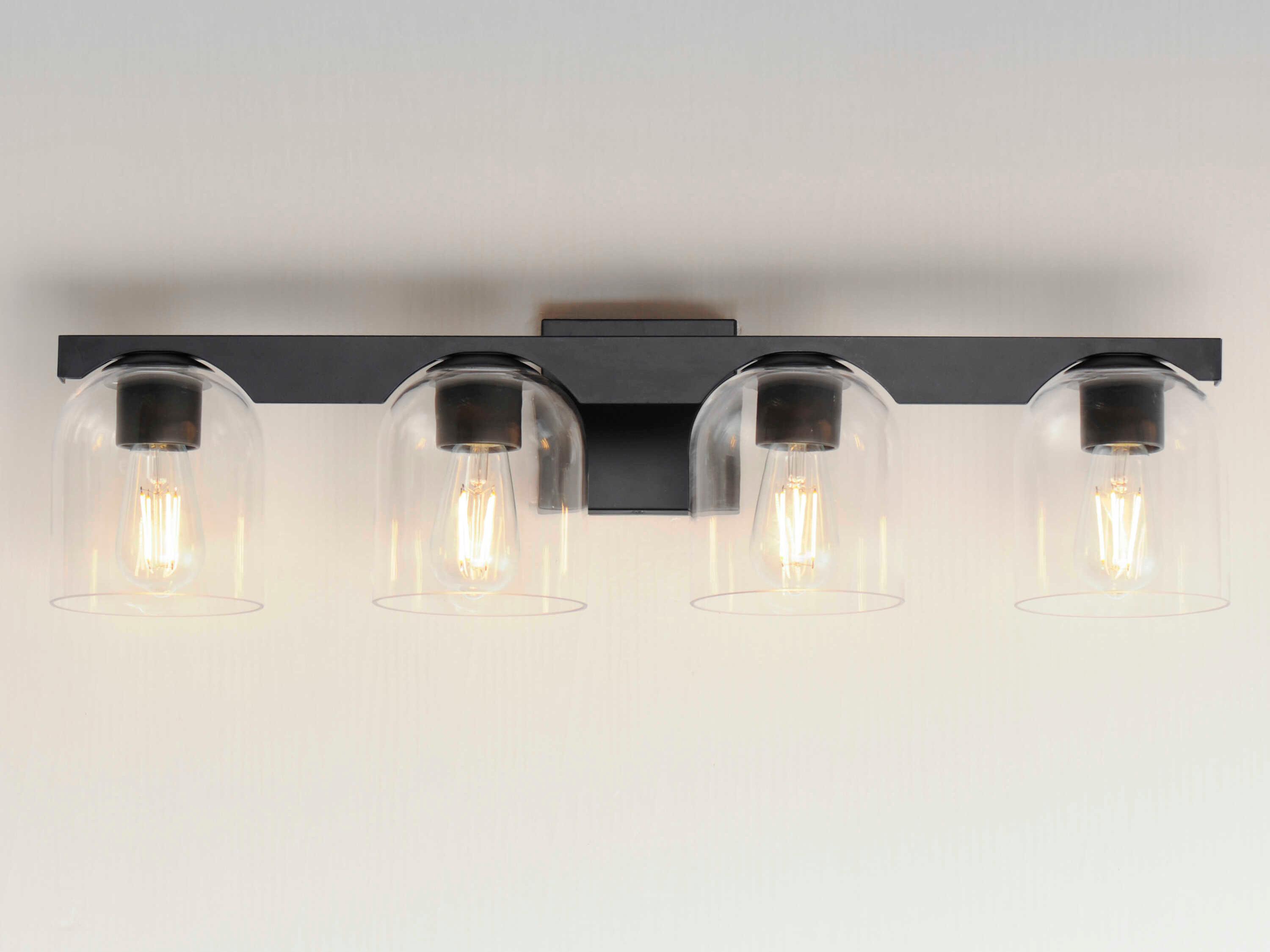 Maxim Lighting Scoop 4-Light Black Vanity Light