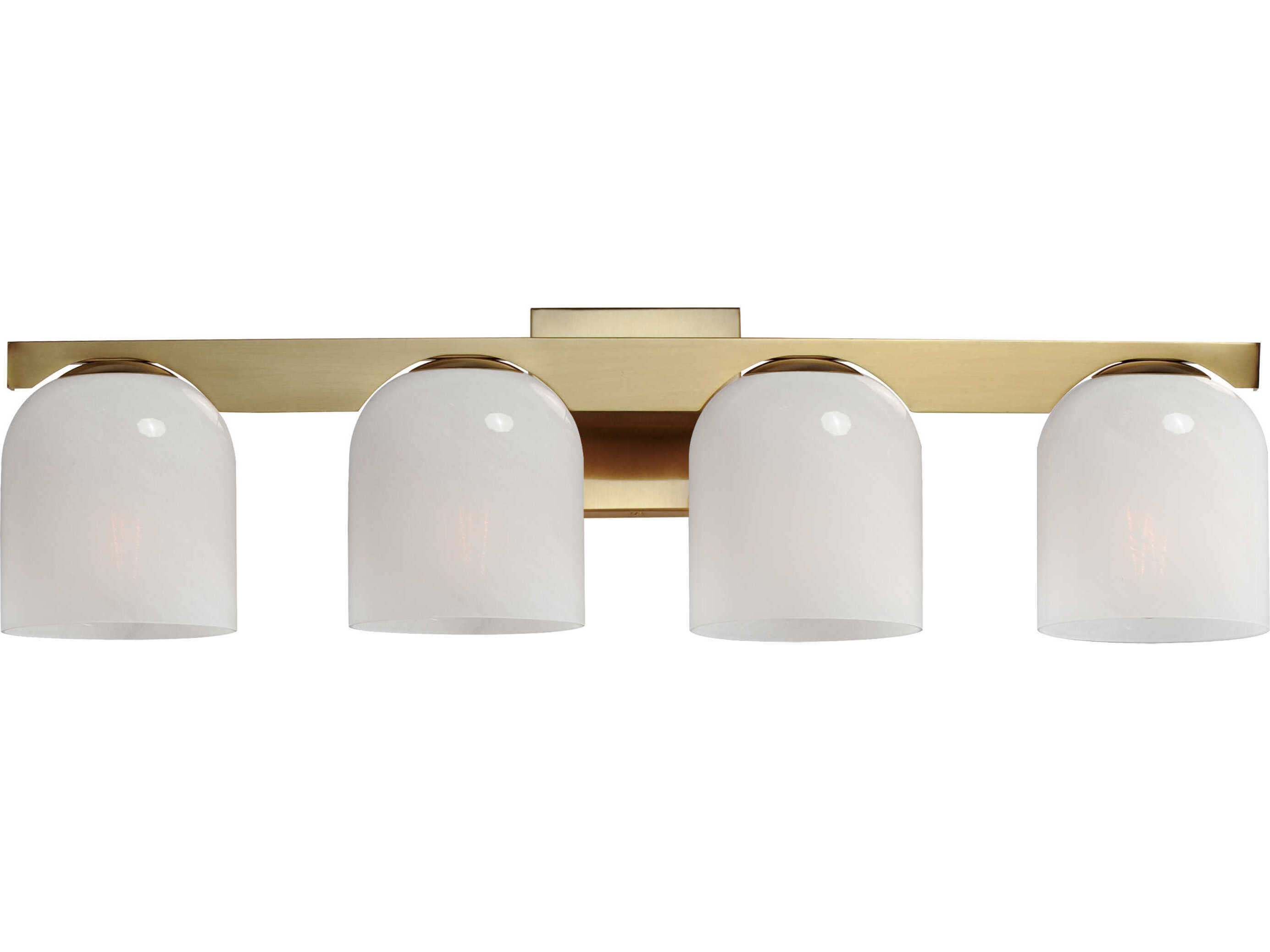 Maxim Lighting Scoop 4-Light Natural Aged Brass Vanity Light