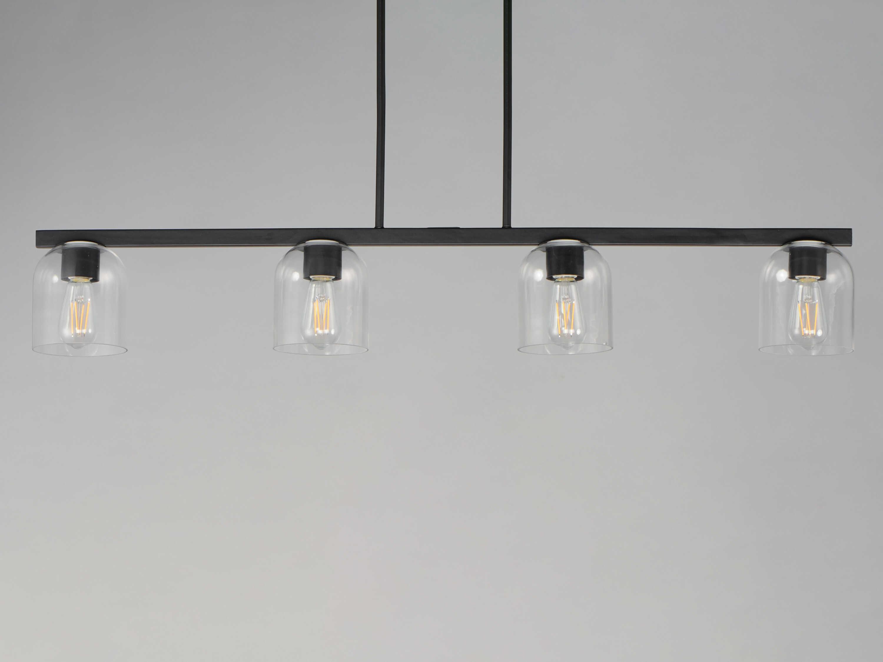 Maxim Lighting Scoop 4-Light Black Bell Island Pendant