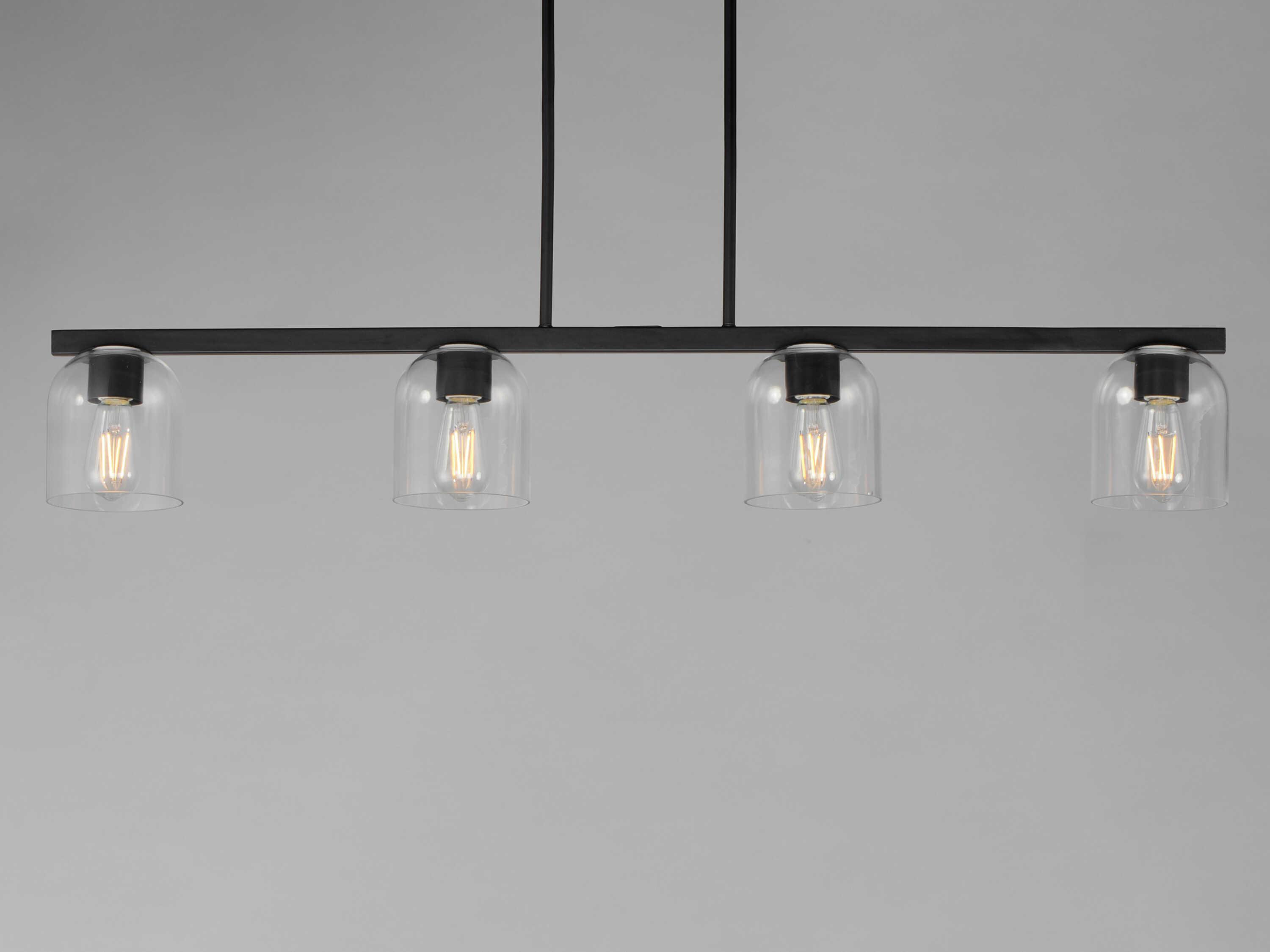 Maxim Lighting Scoop 4-Light Black Bell Island Pendant