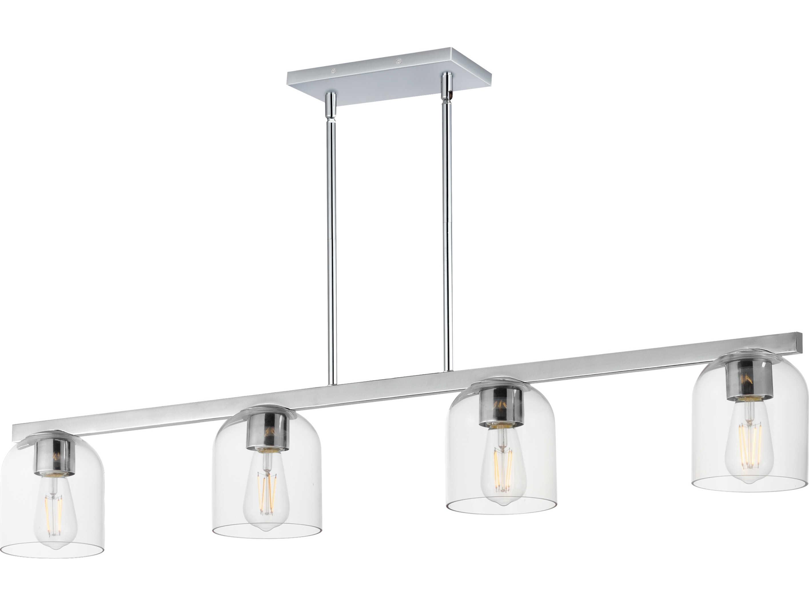 Maxim Lighting Scoop 4-Light Polished Chrome Bell Island Pendant