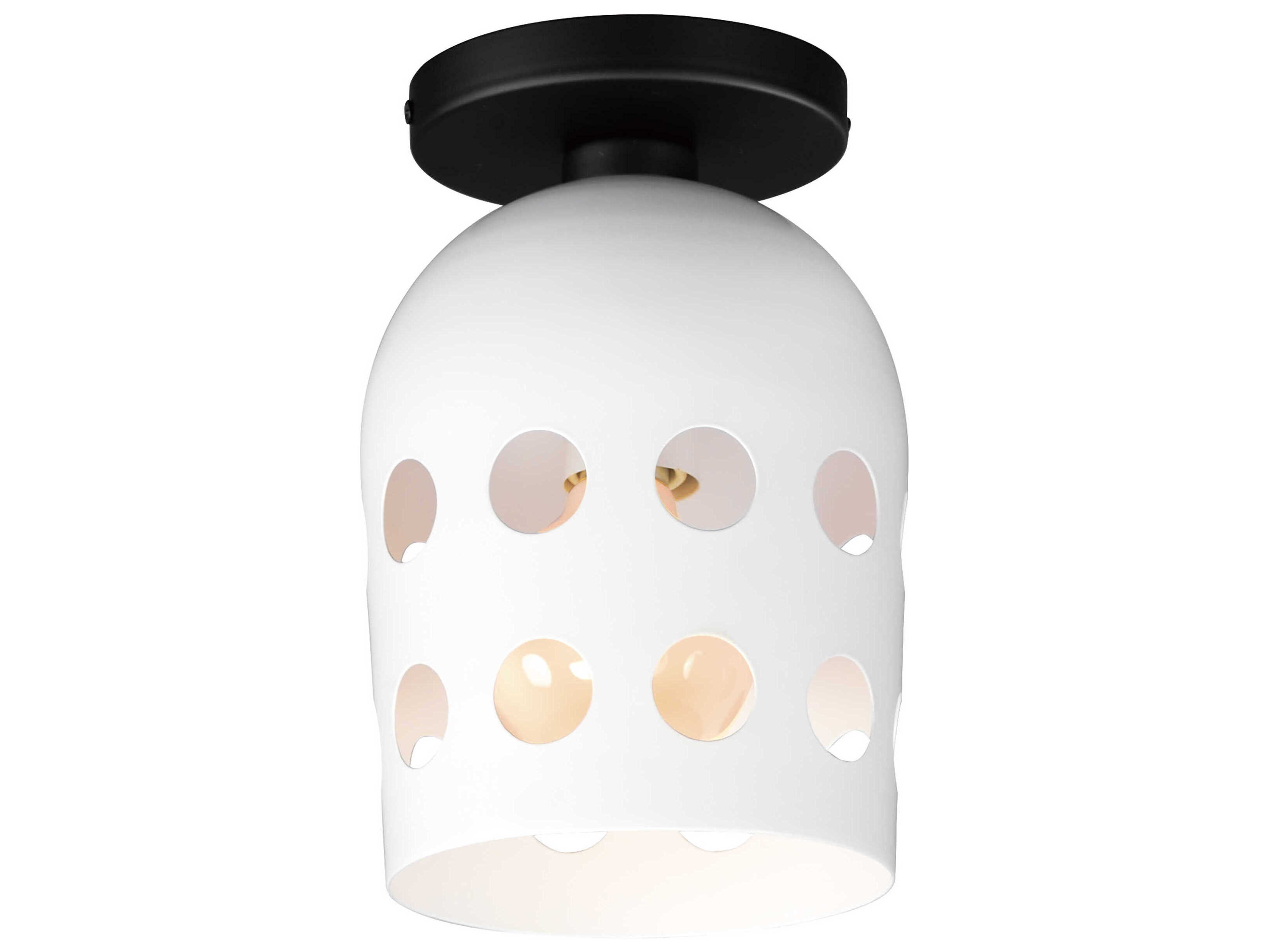 Maxim Lighting Dottie 1-Light Black Flush Mount