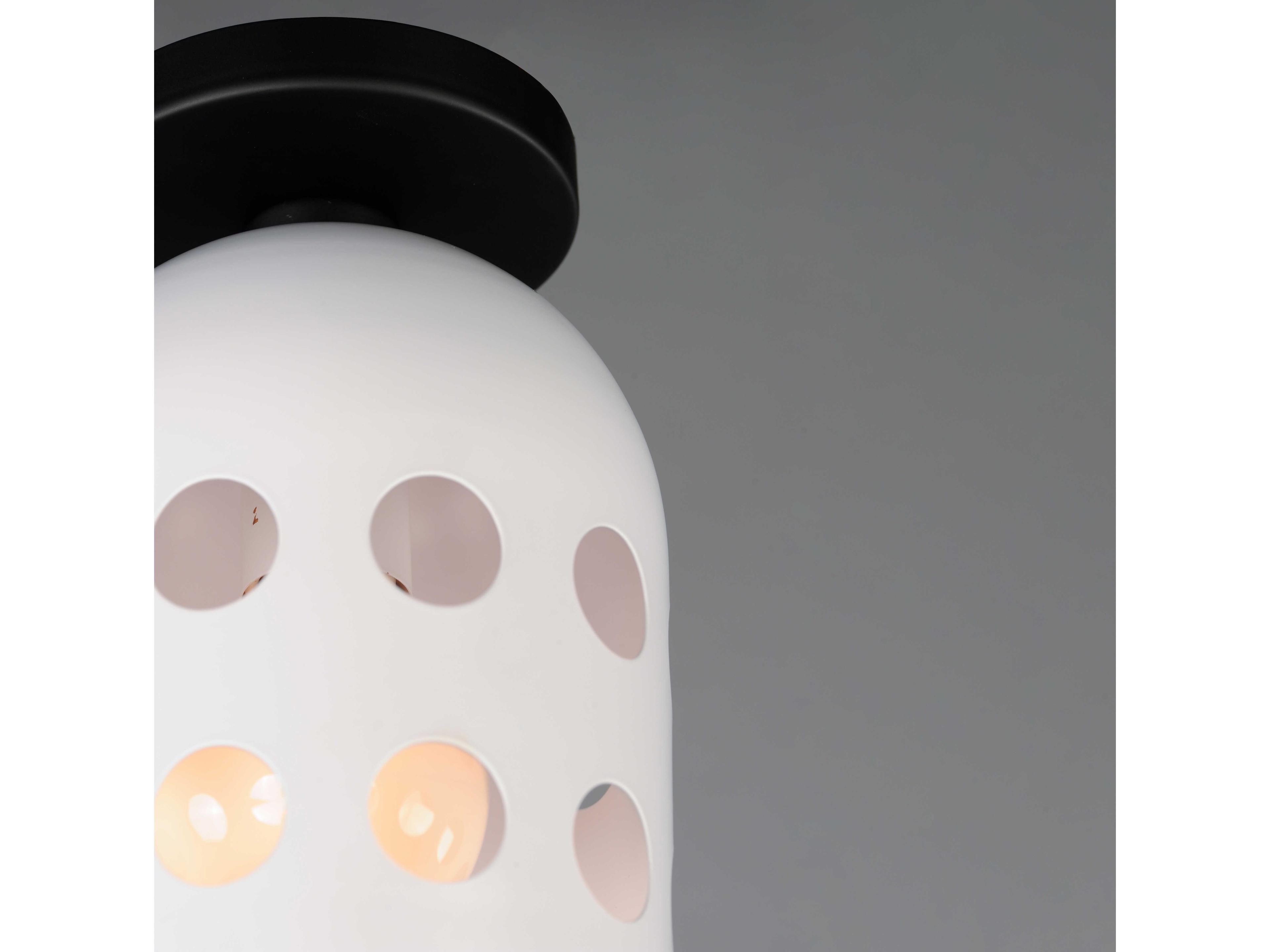 Maxim Lighting Dottie 1-Light Black Flush Mount