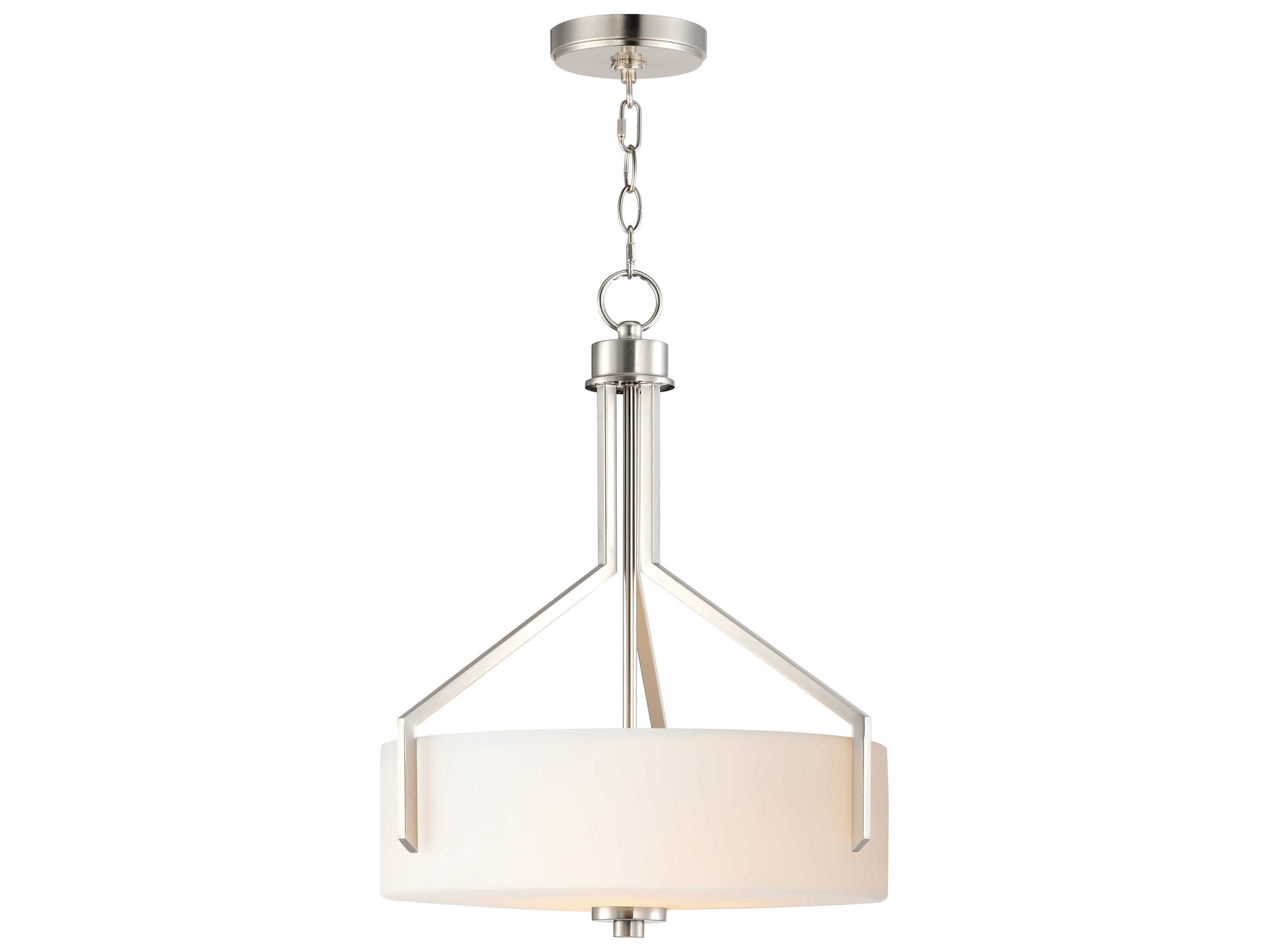 Maxim Lighting Dart 3-Light Satin Nickel Drum Pendant
