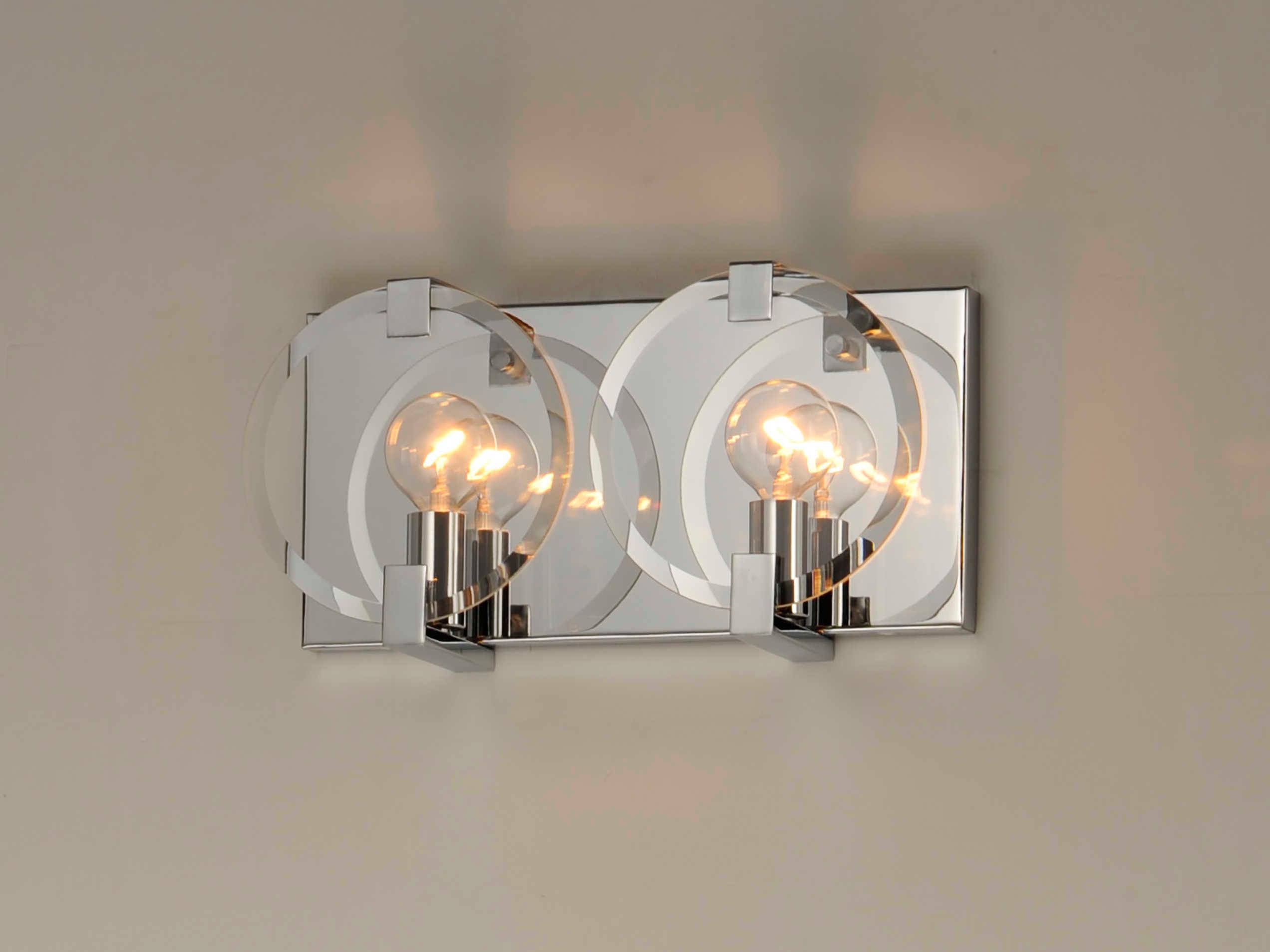 Maxim Lighting Looking Glass 2-Light Polished Chrome Wall Sconce