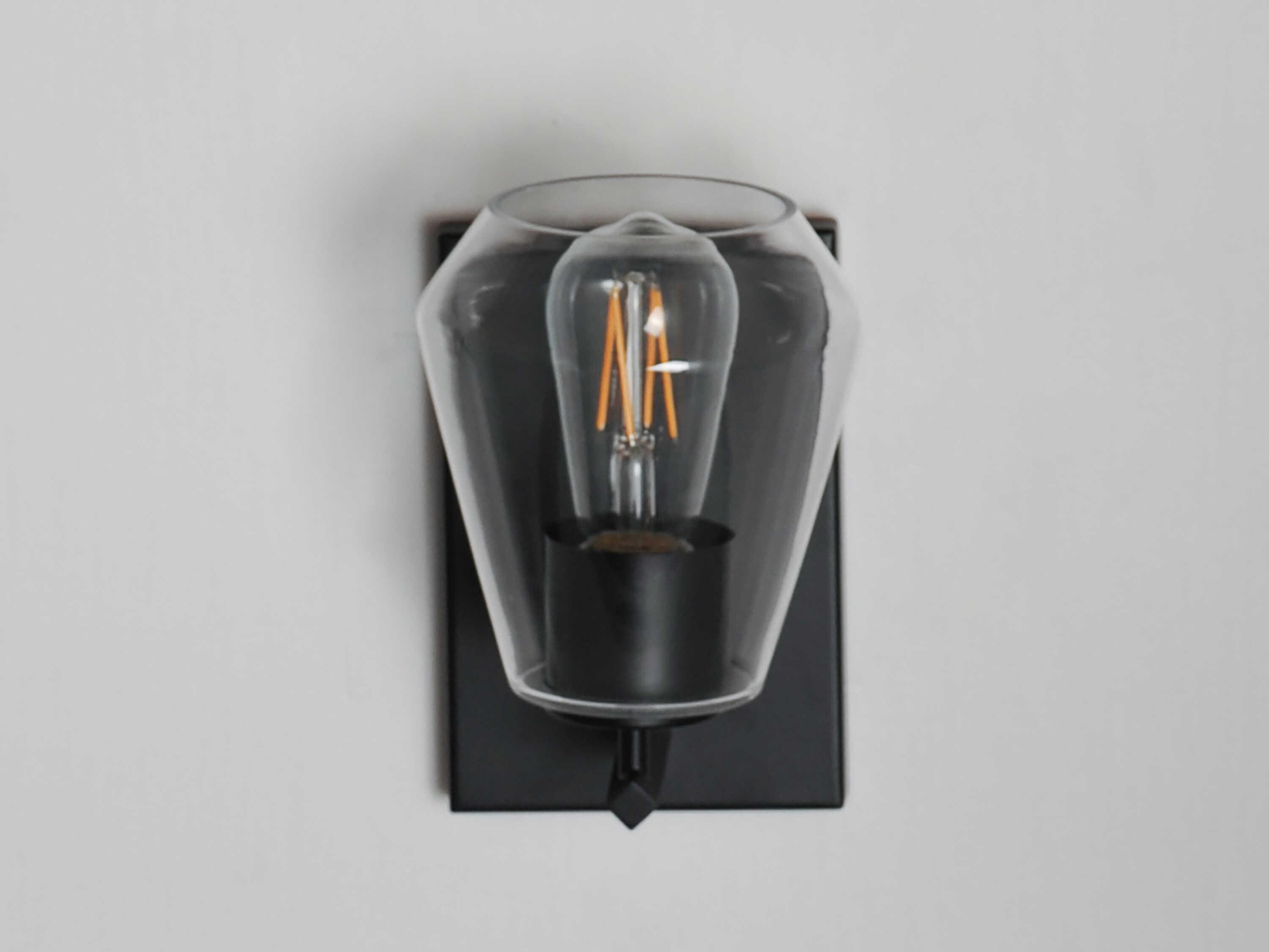 Maxim Lighting Geode 1-Light Black Wall Sconce