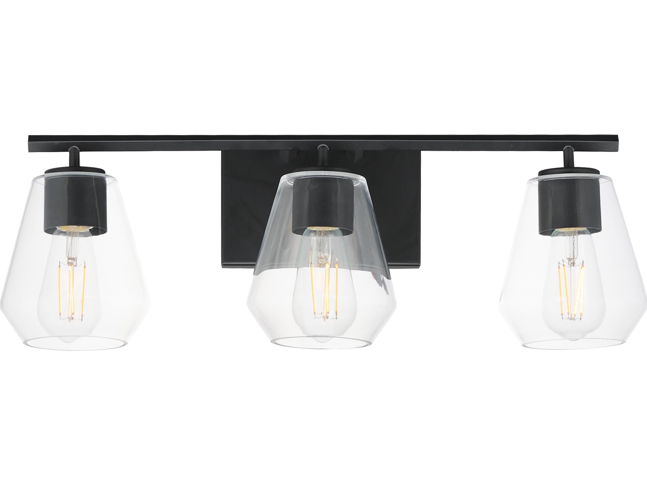 Maxim Lighting Geode 3-Light Black Vanity Light