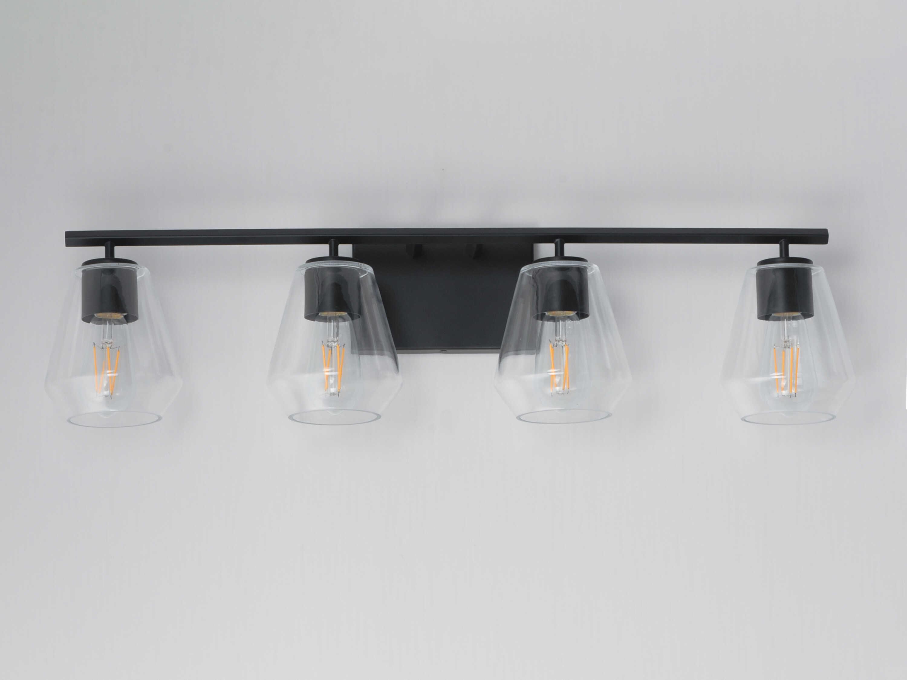 Maxim Lighting Geode 4-Light Black Vanity Light