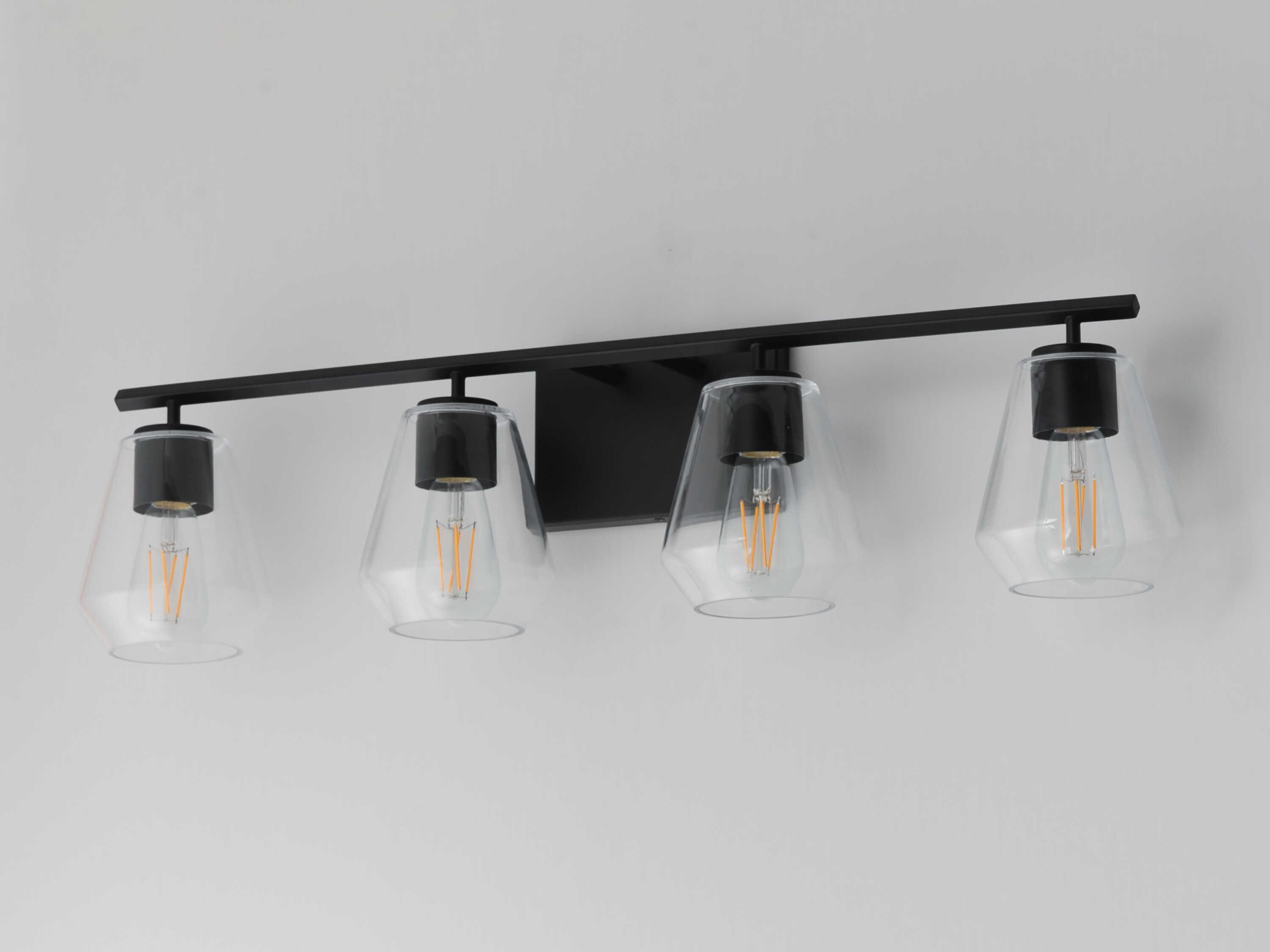 Maxim Lighting Geode 4-Light Black Vanity Light