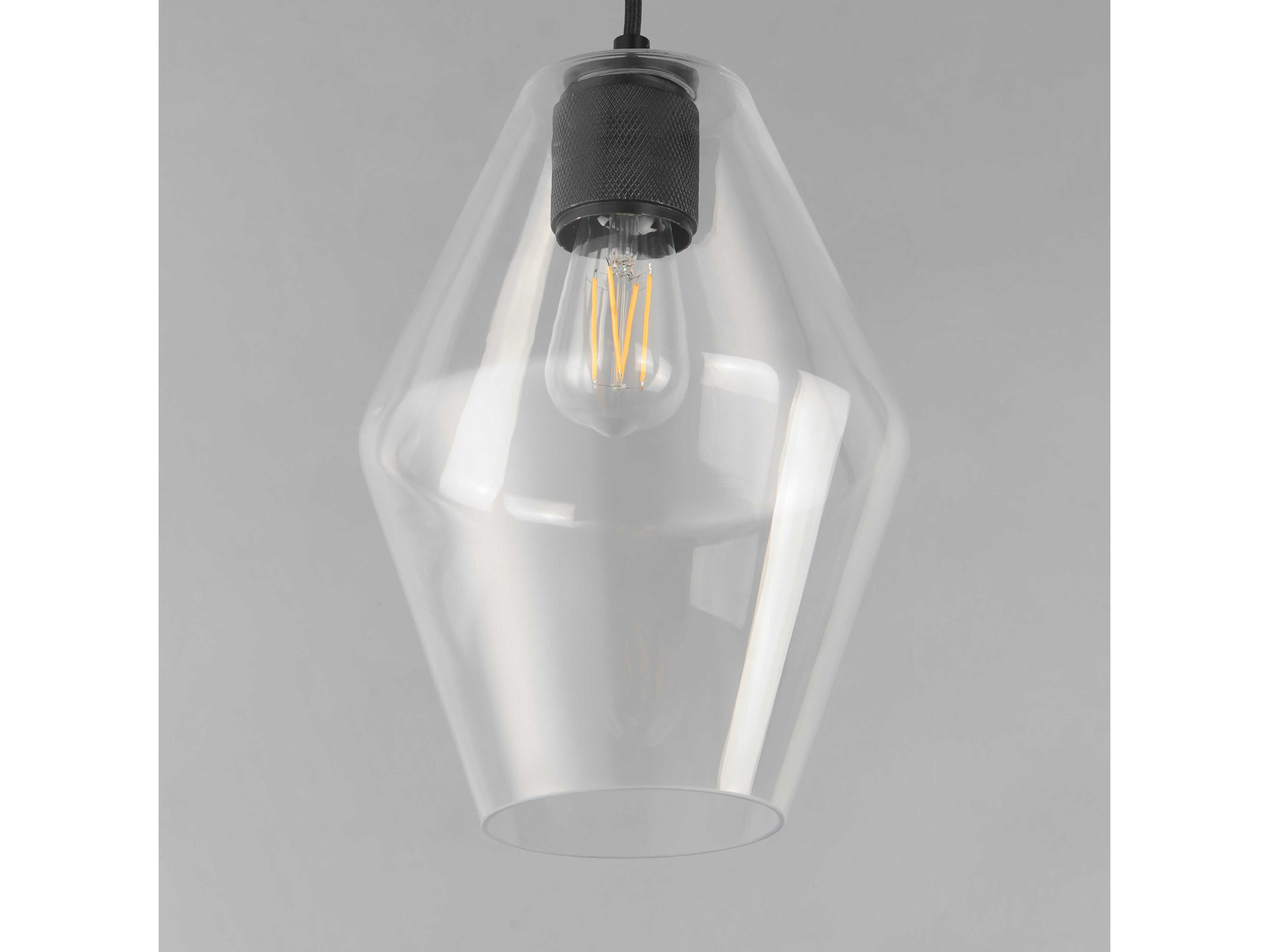 Maxim Lighting Geode 1-Light Black Mini Pendant