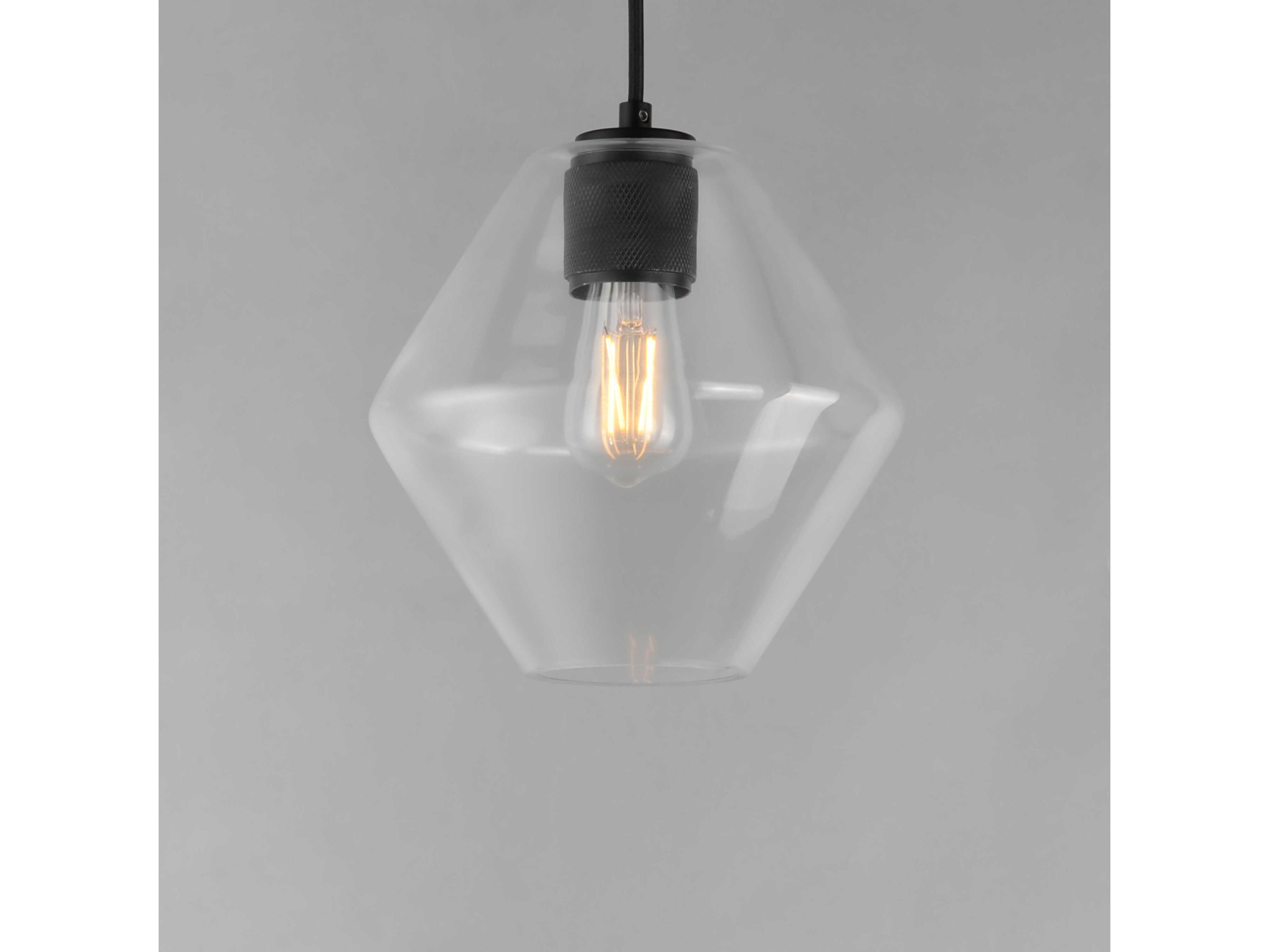 Maxim Lighting Geode 1-Light Black Mini Pendant