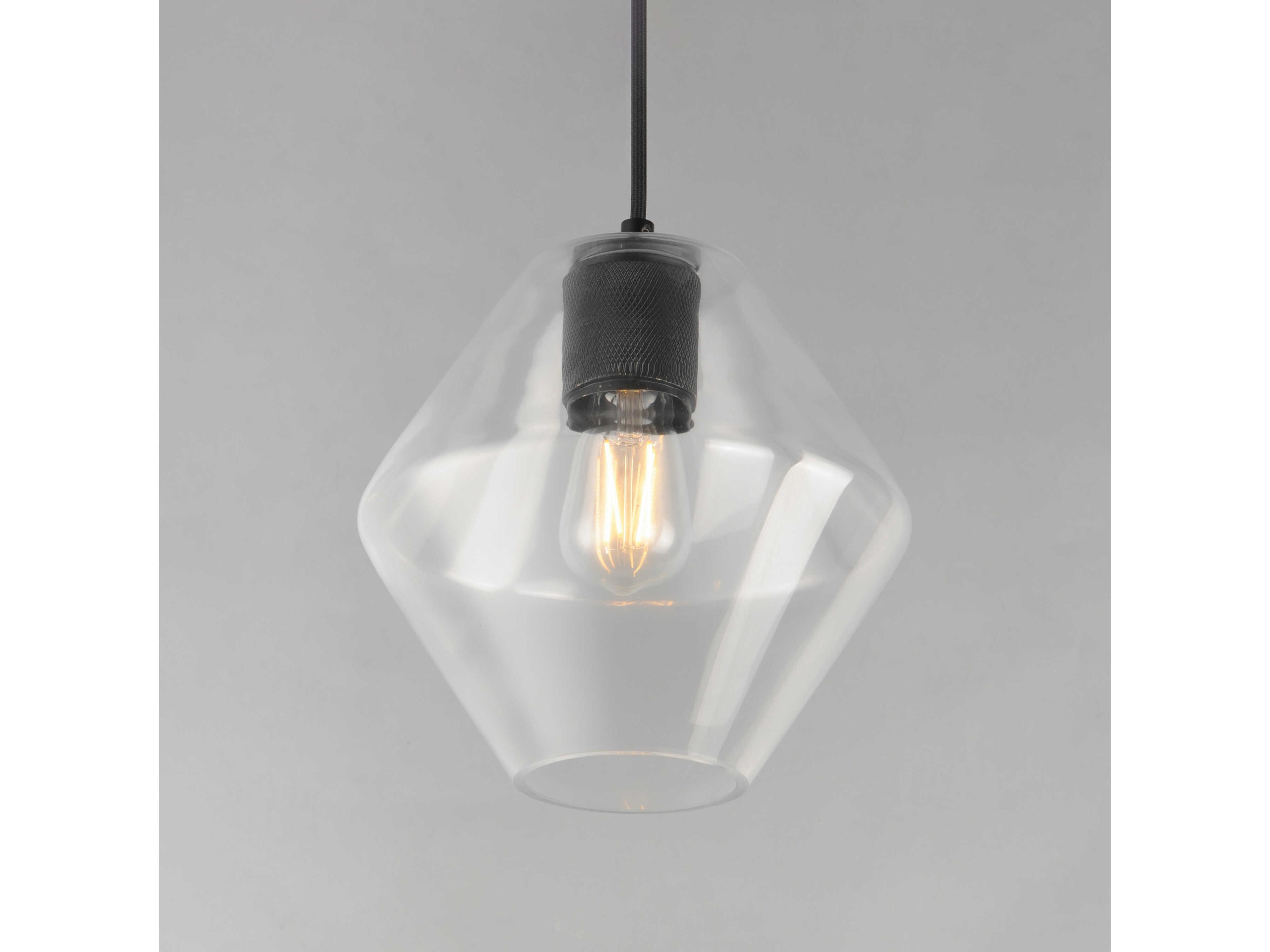 Maxim Lighting Geode 1-Light Black Mini Pendant