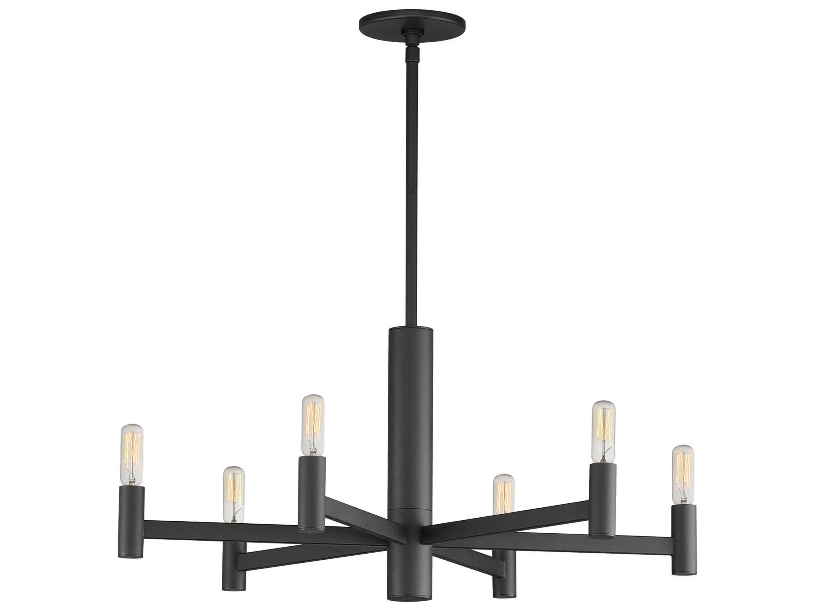 Maxim Lighting Emana 6-Light Black Candelabra Chandelier
