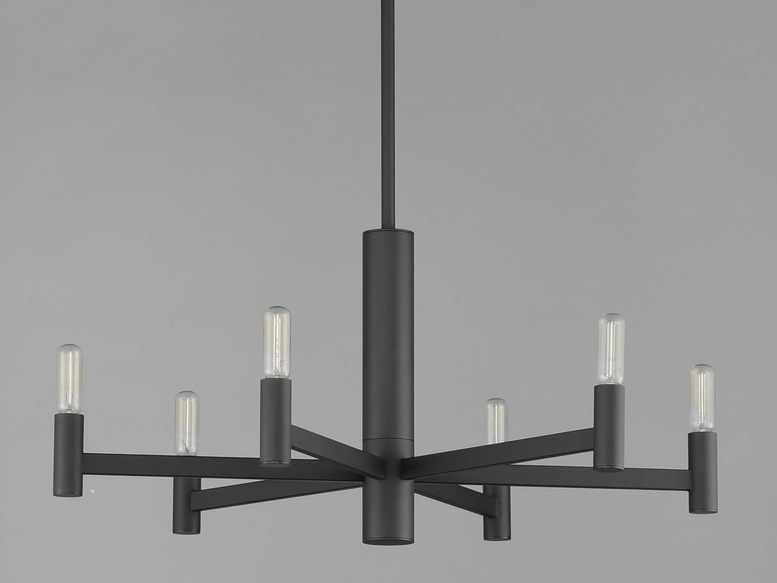 Maxim Lighting Emana 6-Light Black Candelabra Chandelier