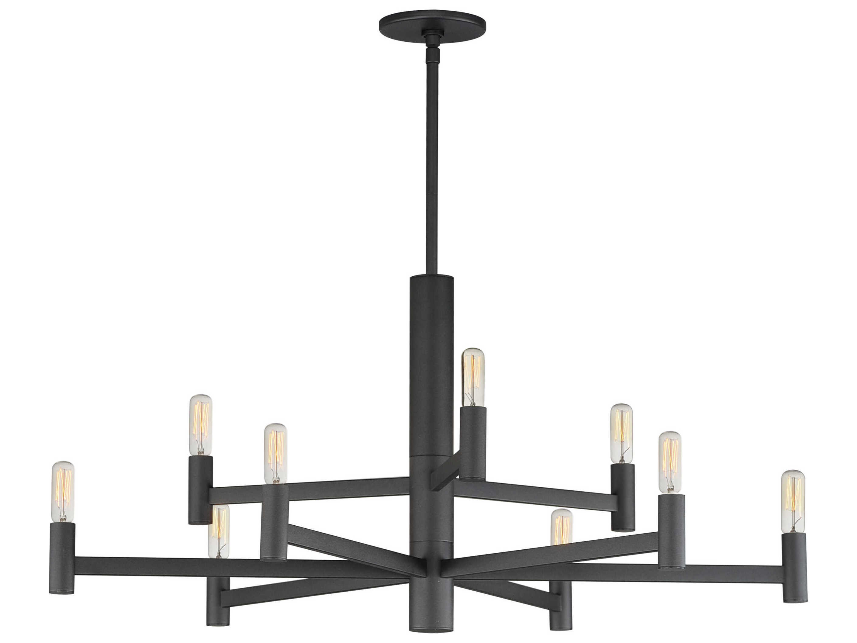 Maxim Lighting Emana 9-Light Black Candelabra Chandelier