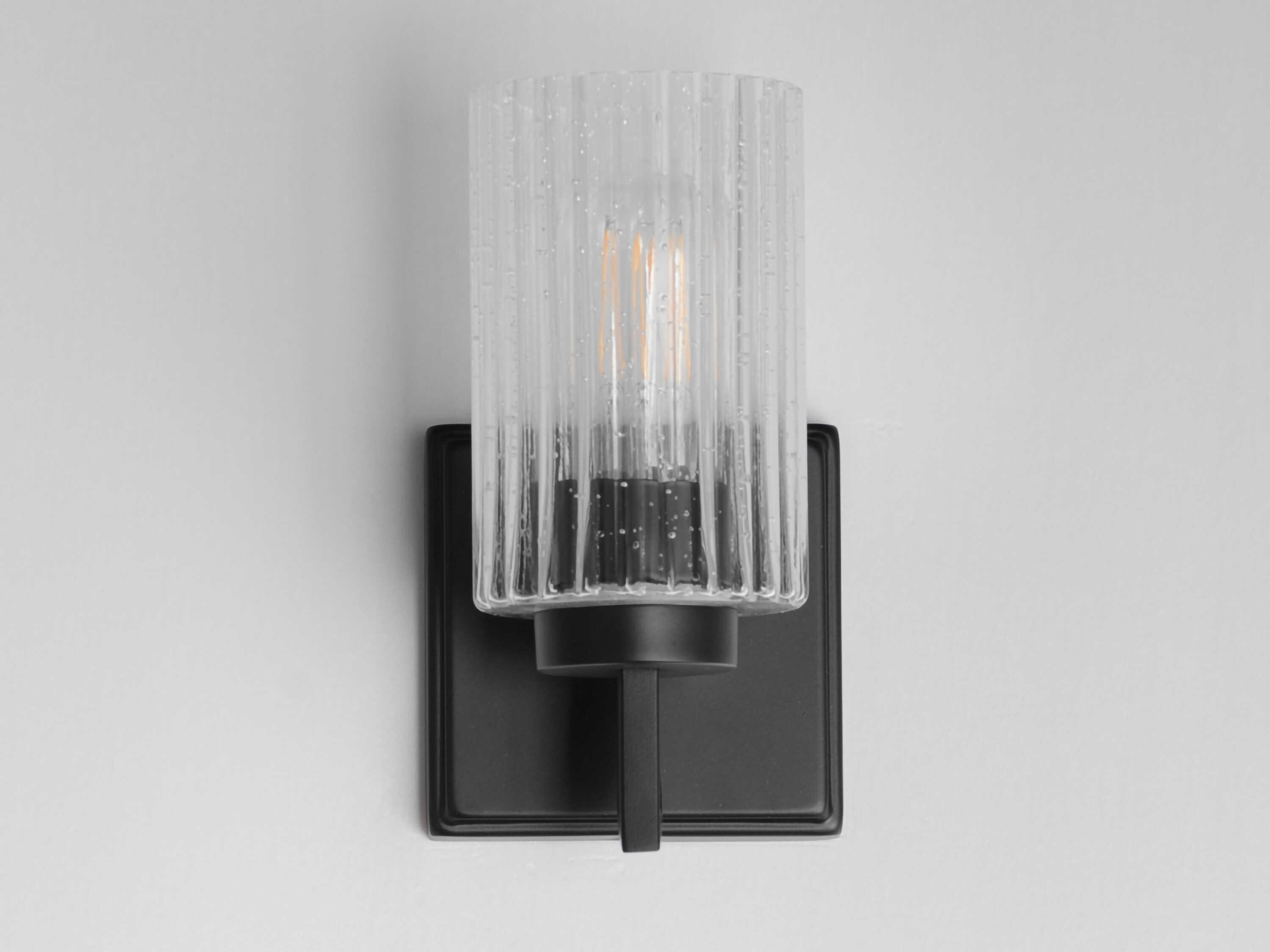 Maxim Lighting Rigata 1-Light Black Wall Sconce