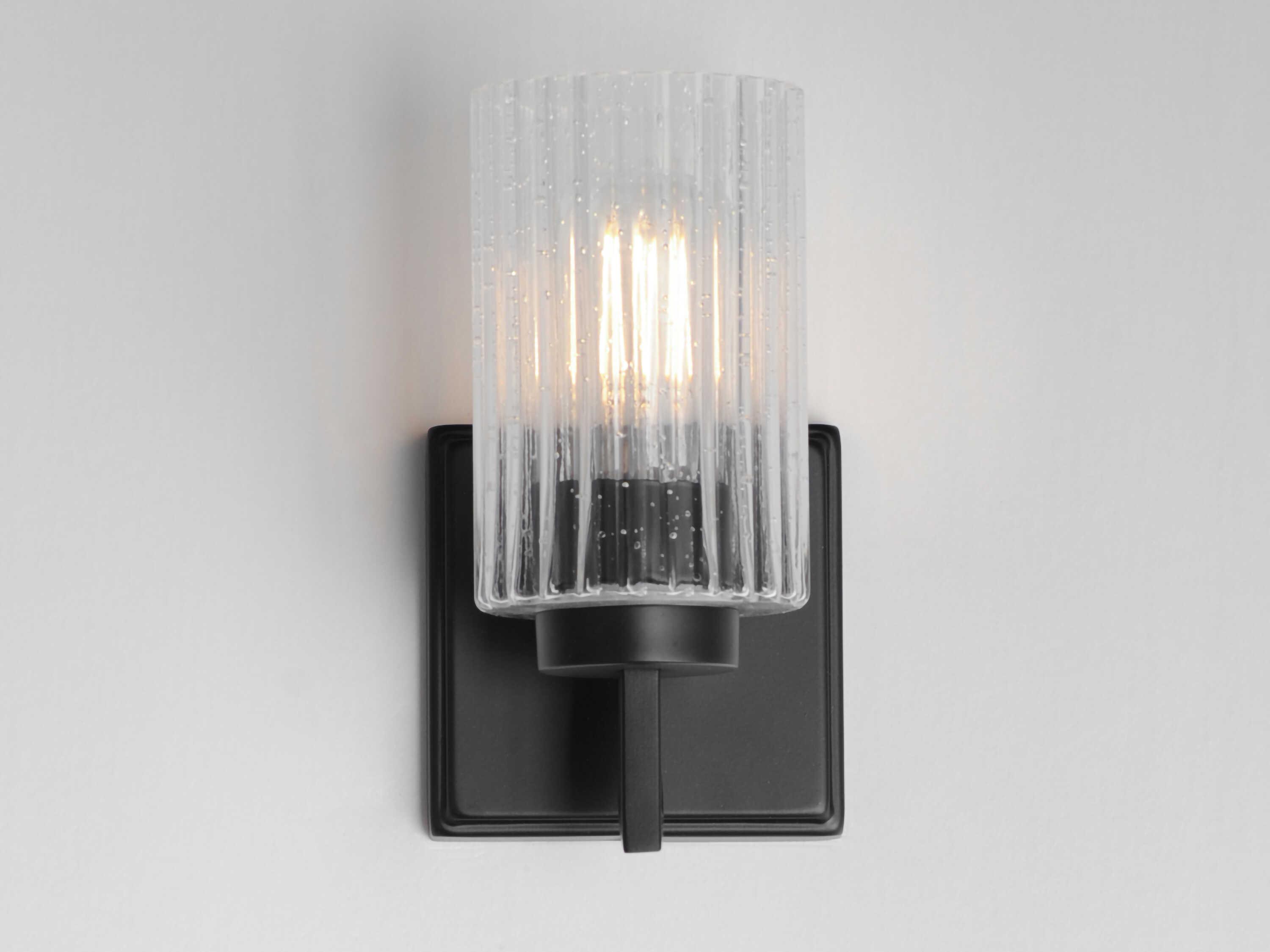 Maxim Lighting Rigata 1-Light Black Wall Sconce
