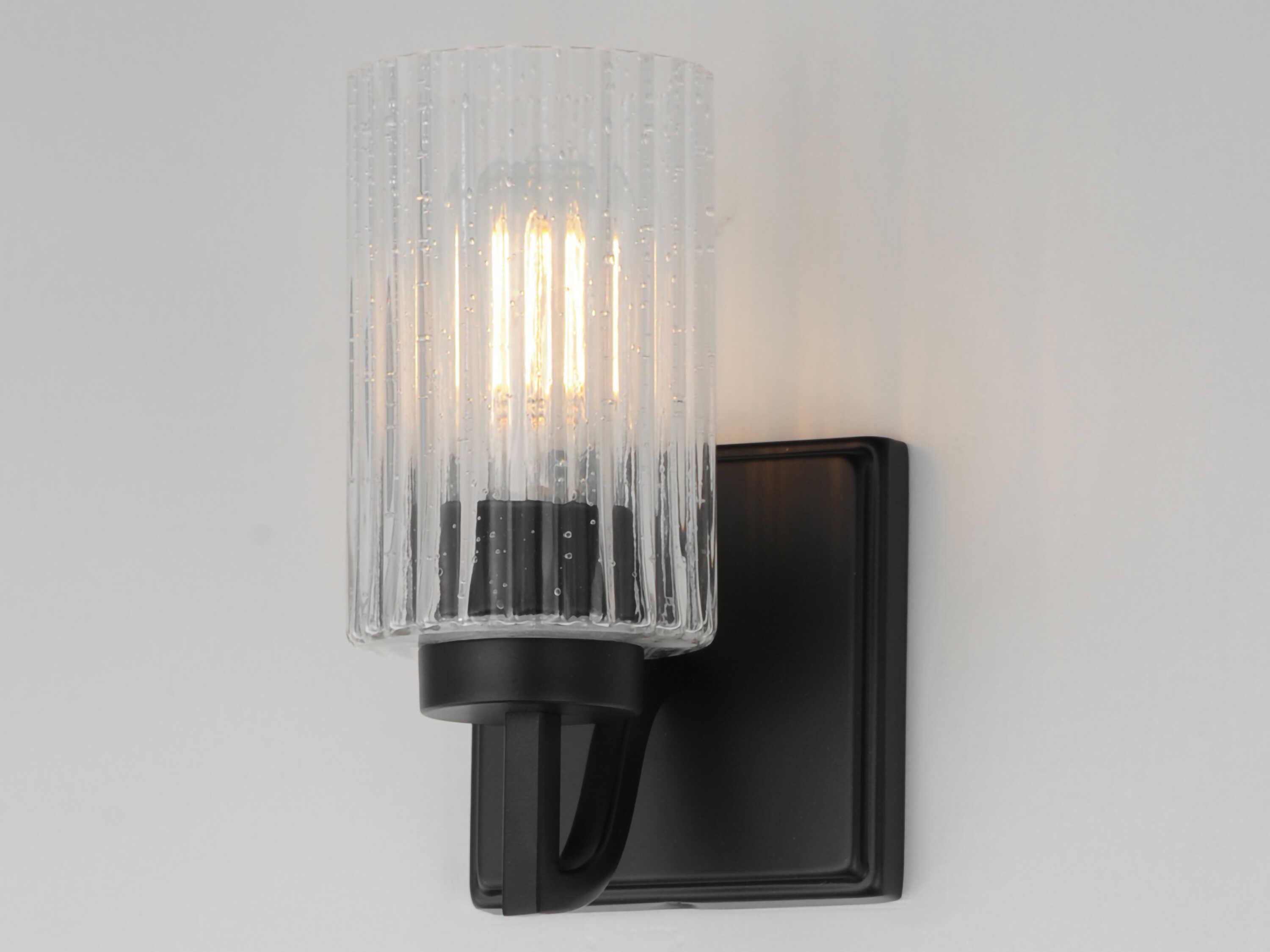 Maxim Lighting Rigata 1-Light Black Wall Sconce