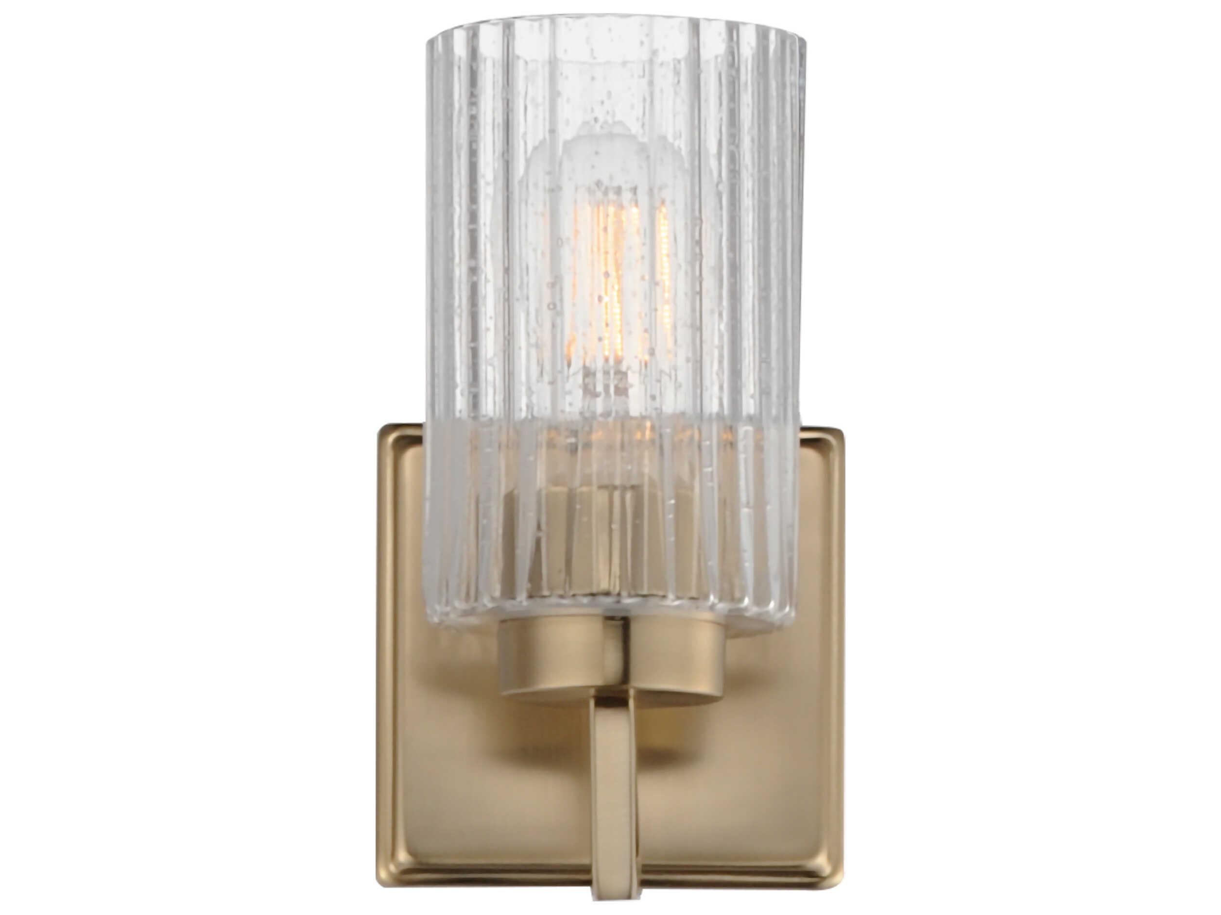Maxim Lighting Rigata 1-Light Satin Champagne Brass Wall Sconce