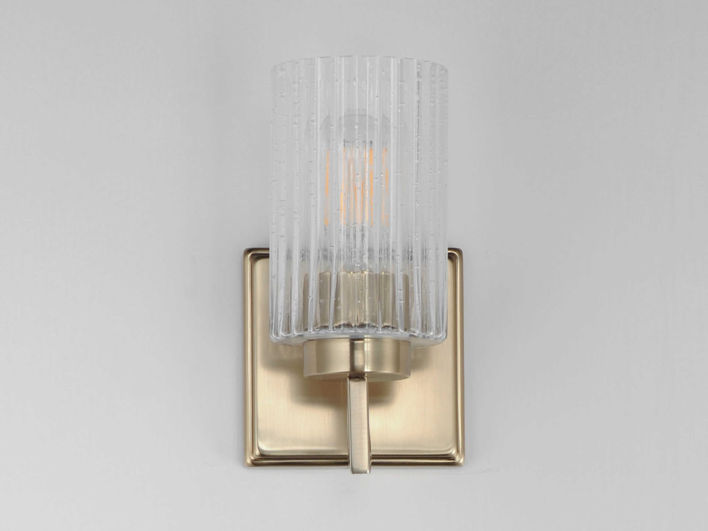 Maxim Lighting Rigata 1-Light Satin Champagne Brass Wall Sconce