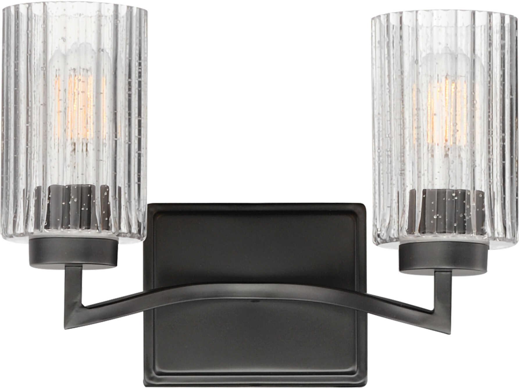 Maxim Lighting Rigata 2-Light Black Vanity Light