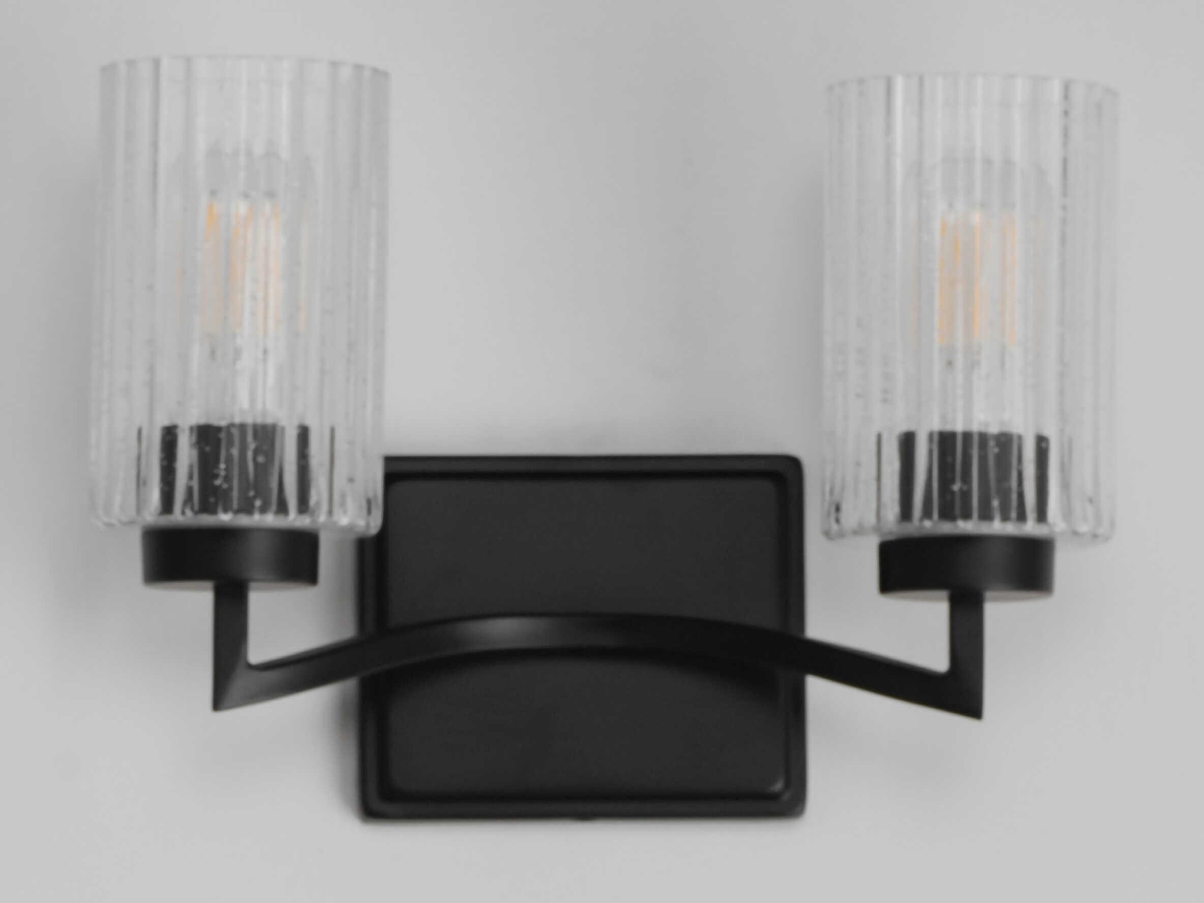Maxim Lighting Rigata 2-Light Black Vanity Light