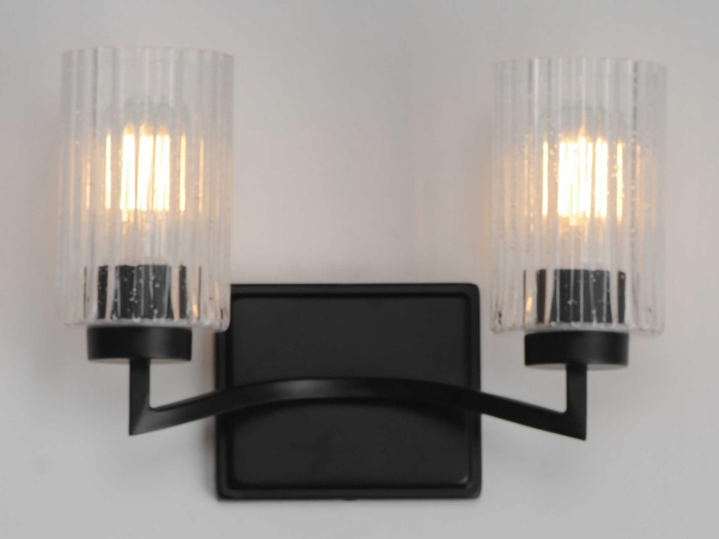 Maxim Lighting Rigata 2-Light Black Vanity Light