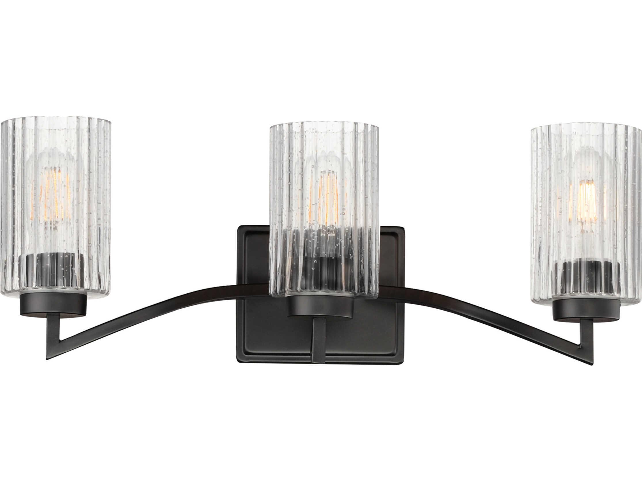 Maxim Lighting Rigata 3-Light Black Vanity Light