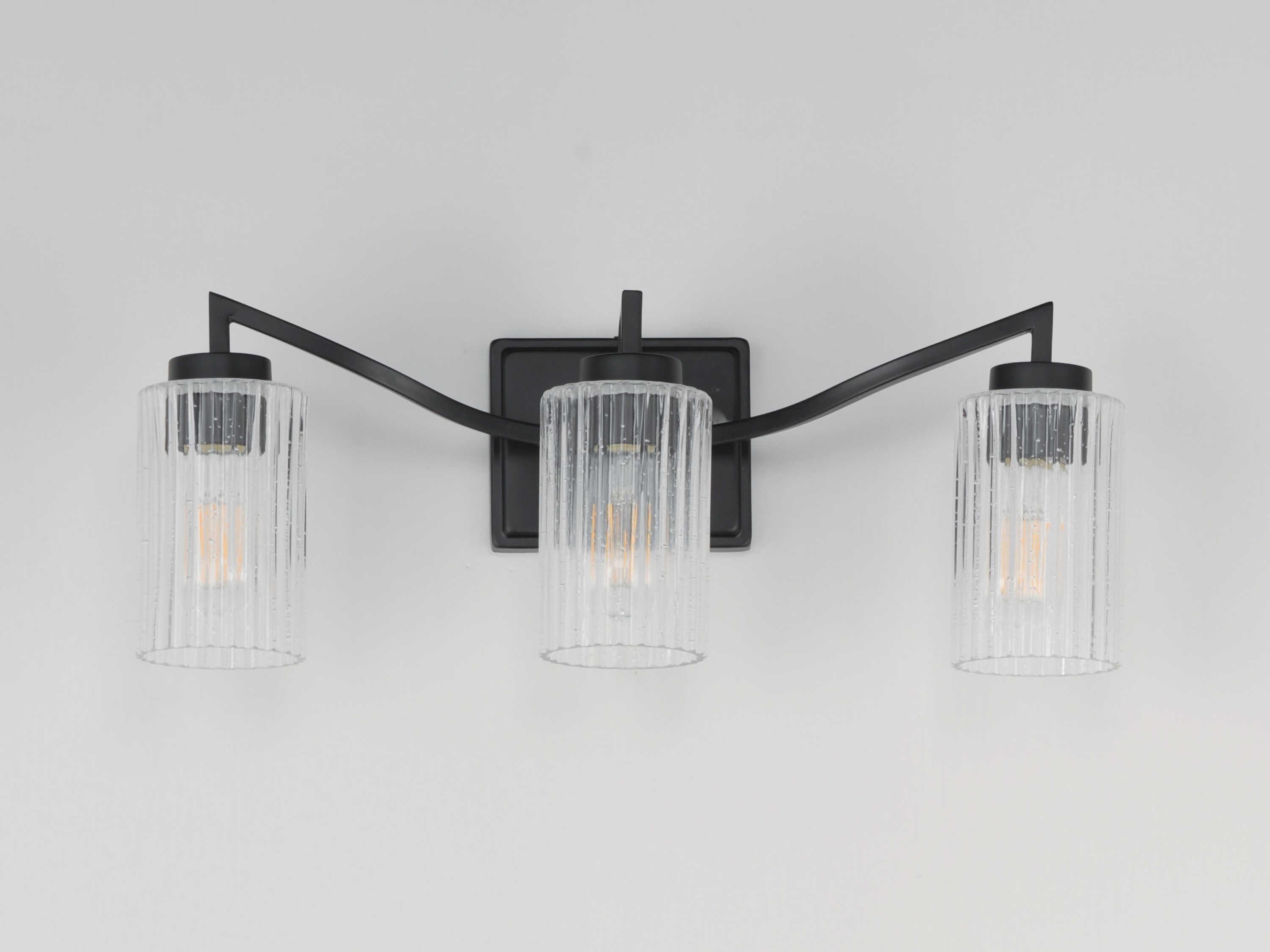 Maxim Lighting Rigata 3-Light Black Vanity Light