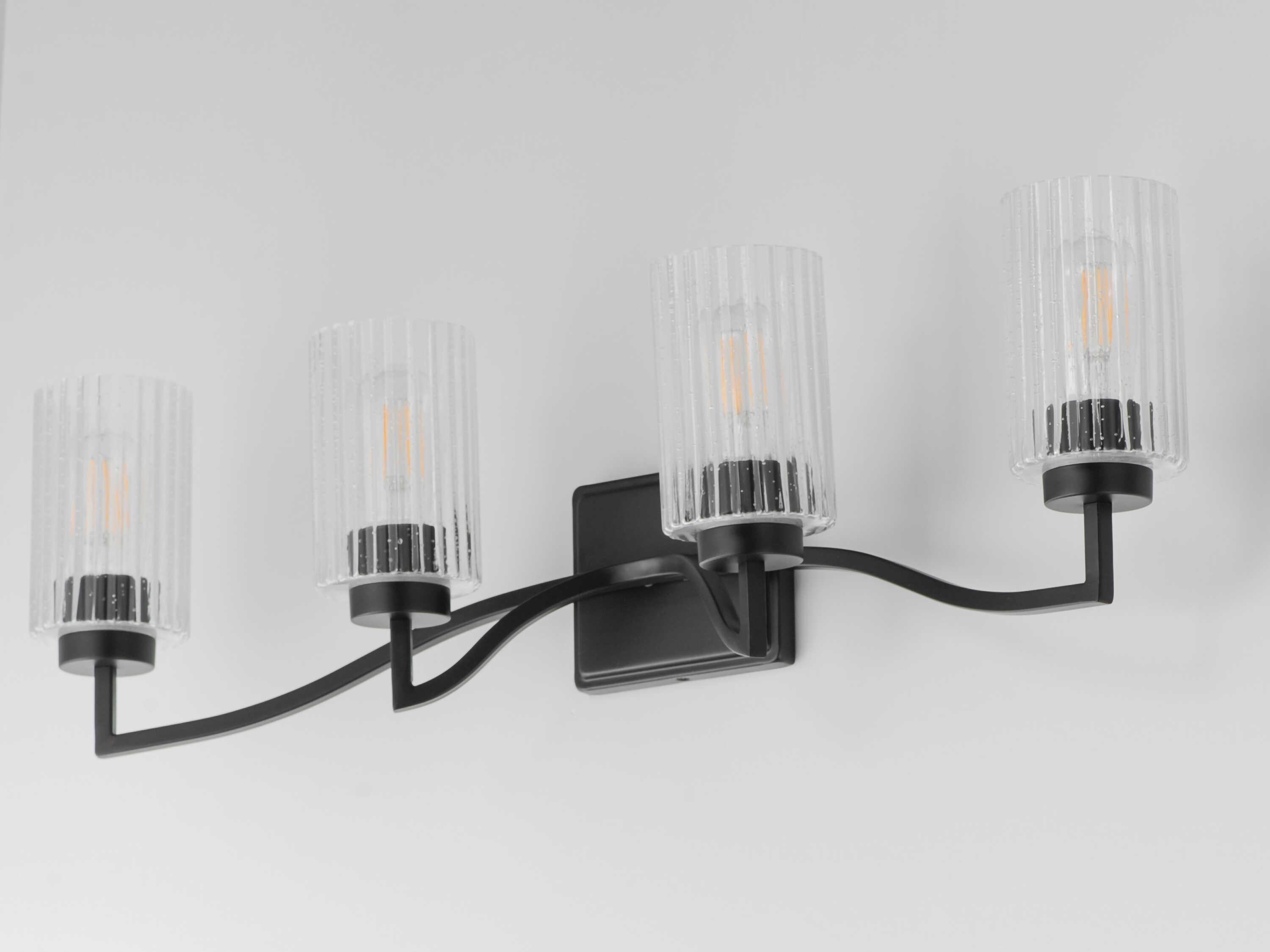 Maxim Lighting Rigata 4-Light Black Vanity Light