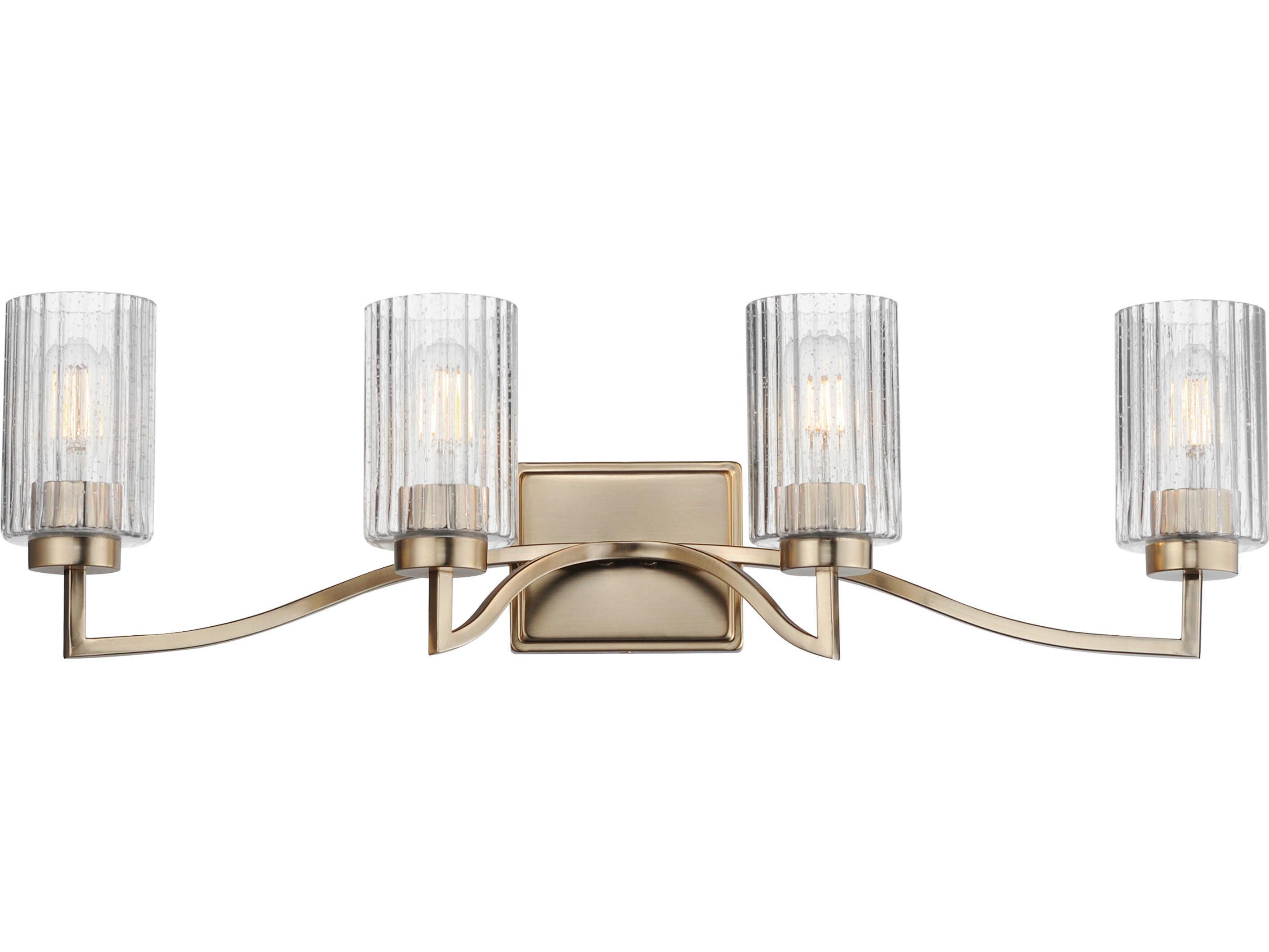 Maxim Lighting Rigata 4-Light Satin Champagne Brass Vanity Light