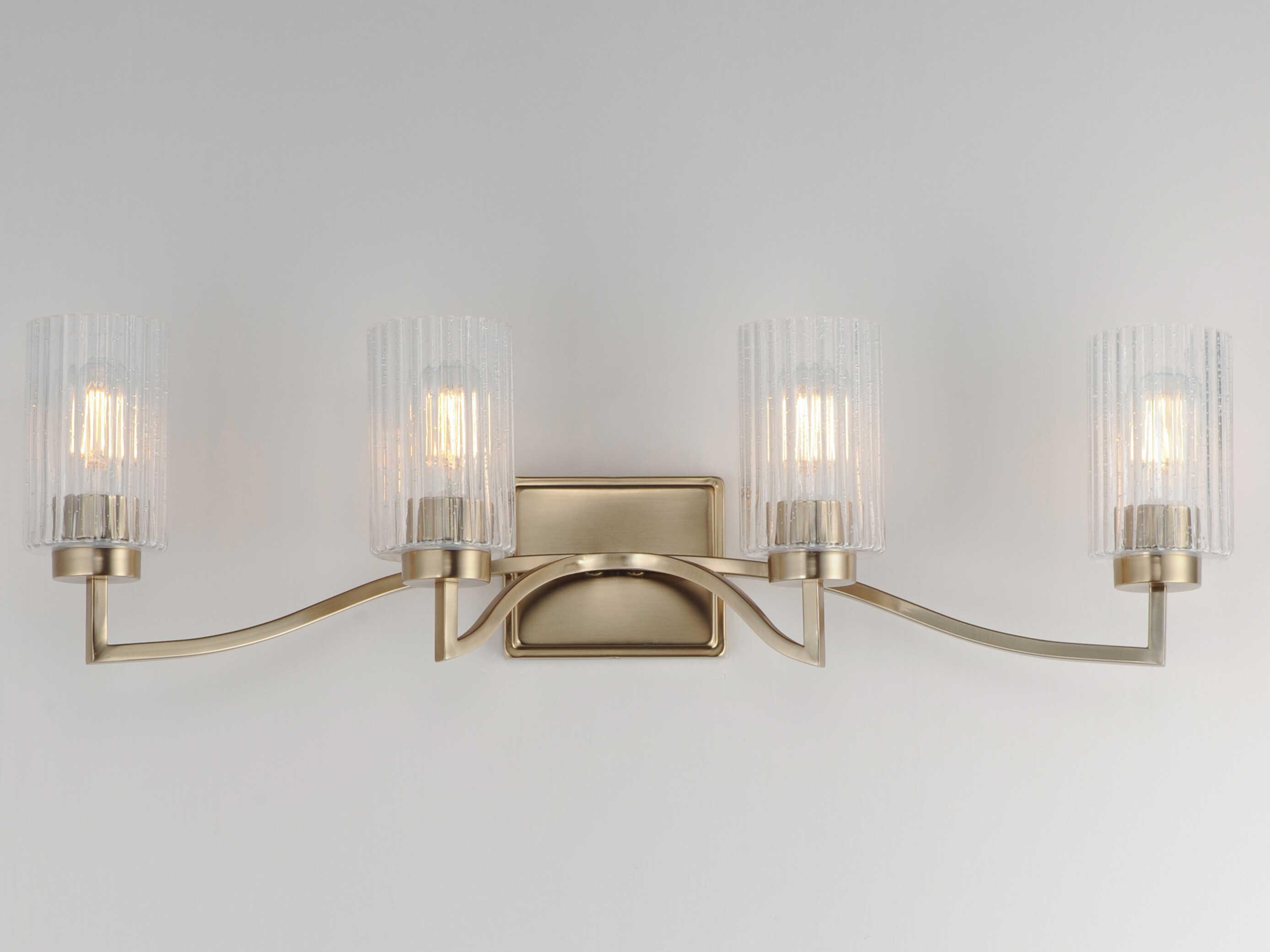 Maxim Lighting Rigata 4-Light Satin Champagne Brass Vanity Light