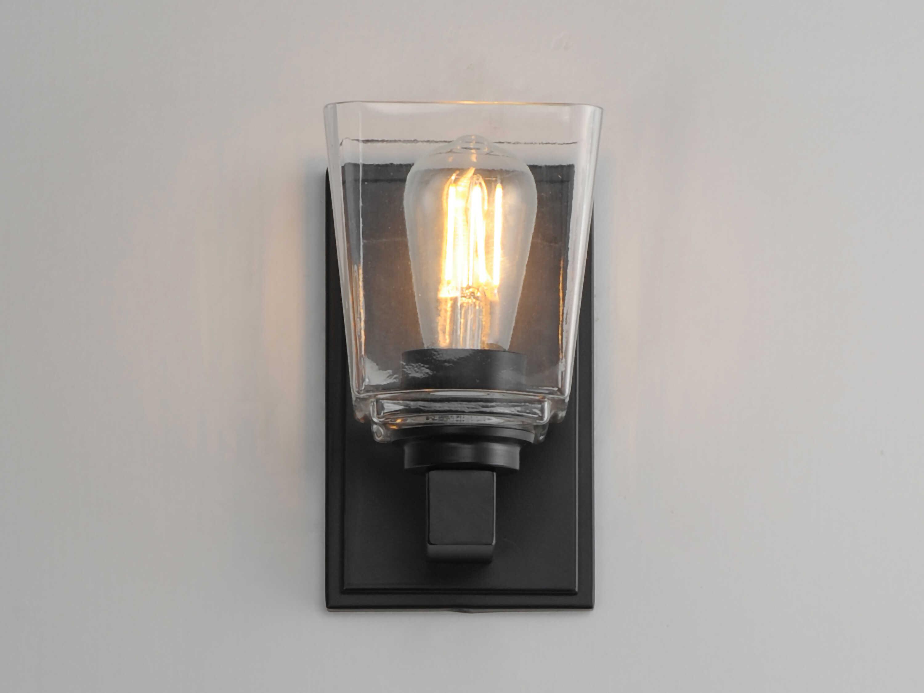 Maxim Lighting Cubos 1-Light Black Wall Sconce
