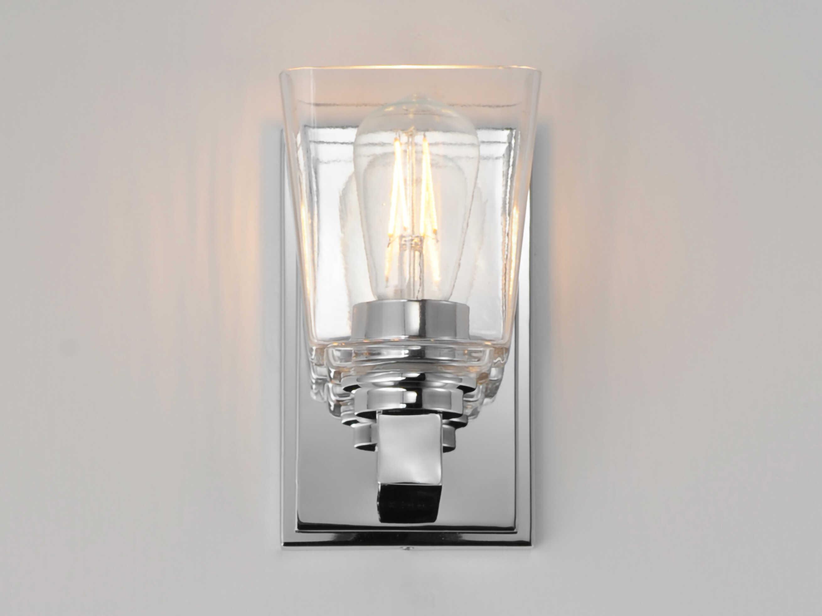 Maxim Lighting Cubos 1-Light Polished Chrome Wall Sconce