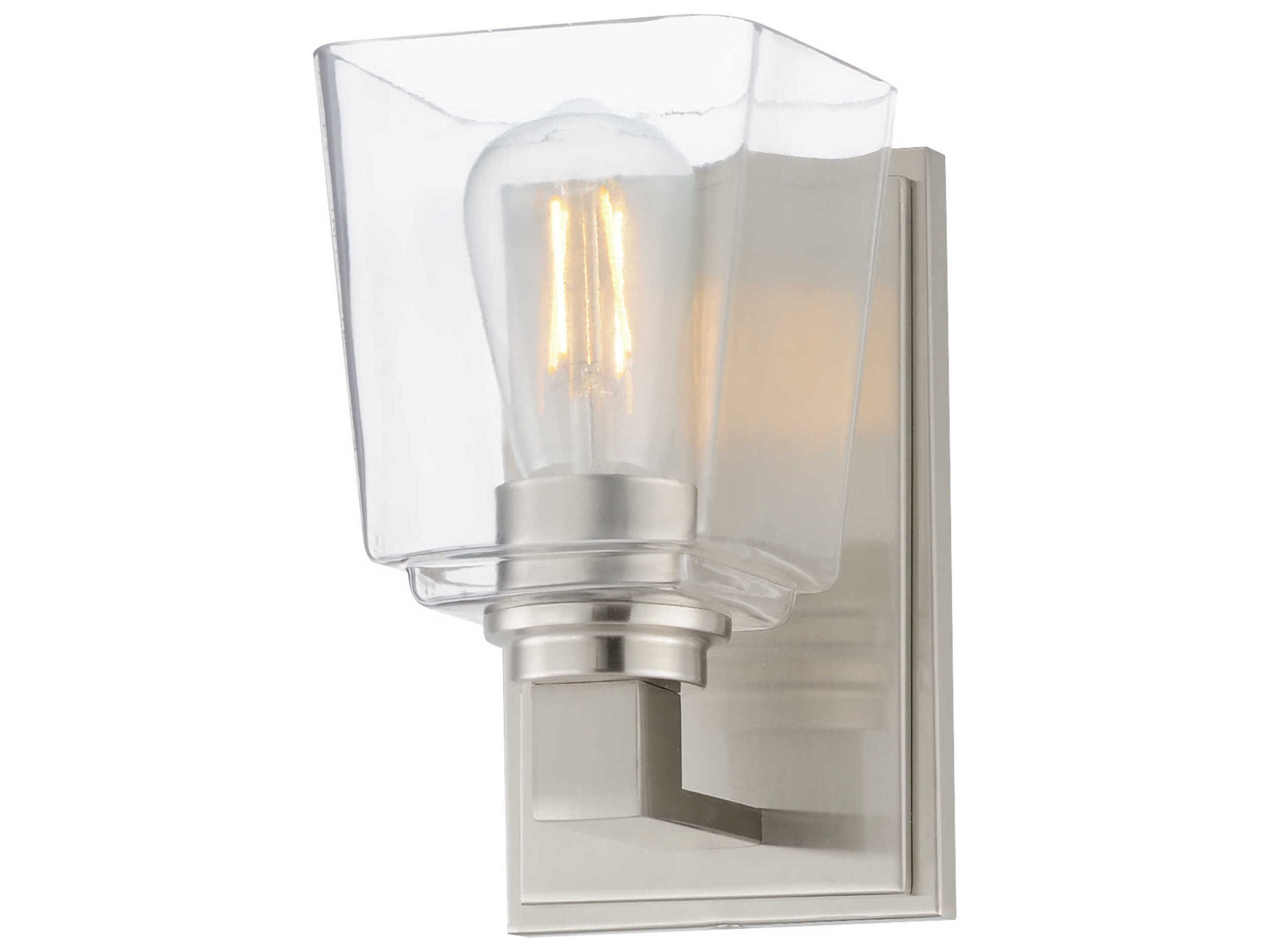 Maxim Lighting Cubos 1-Light Satin Nickel Wall Sconce